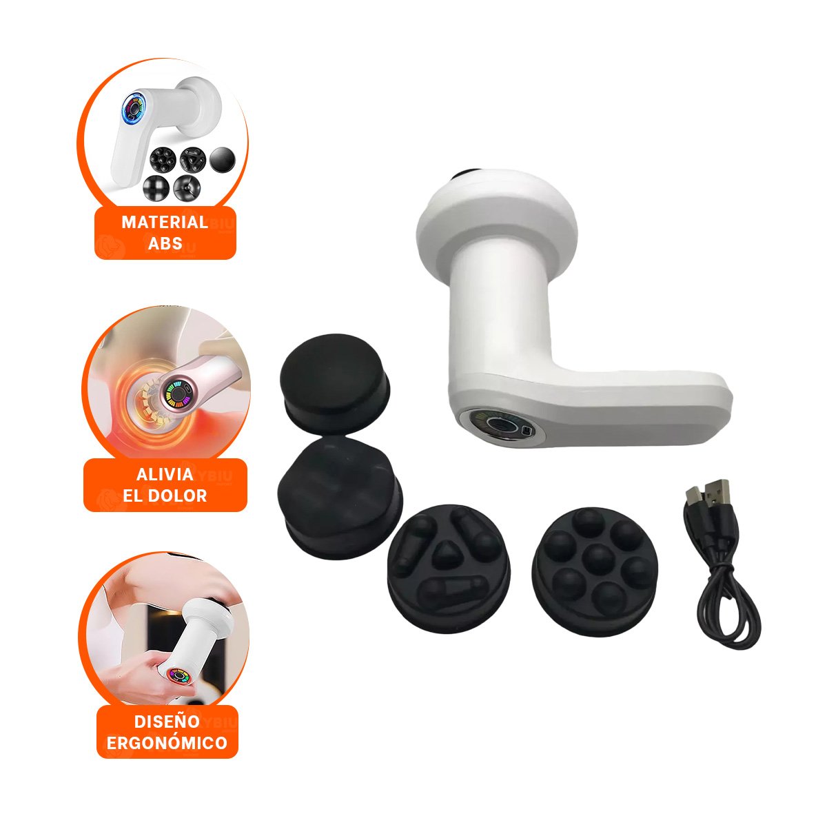DISPOSITIVO ELECTRICO 5 CABEZALES INALAMBRICO BLANCO MODERNO - 3