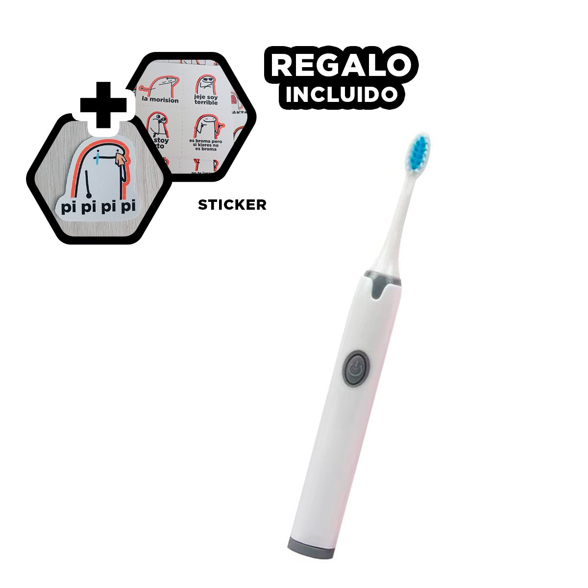 EQUIPO PORTATIL ELECTRICO BLANCO CON 2 CABEZALES Y+REGALO STICKER - 1