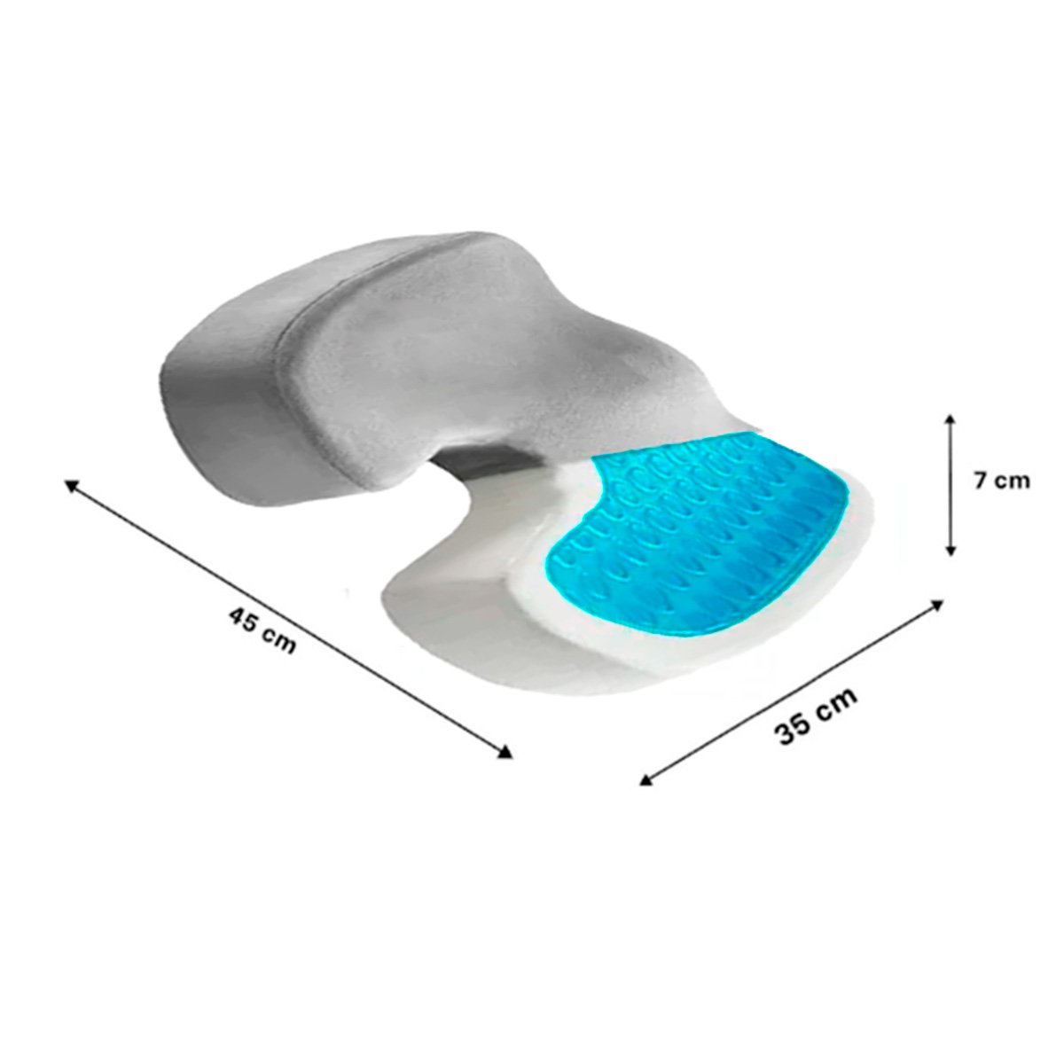 PACK6 BASE PARA SILLA CON GEL BLANCO Y FUNDA PLOMO Y+PAPEL REGALO - 4