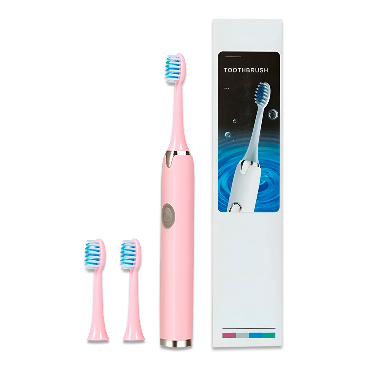 CEPILLO MODERNO ELECTRICO ROSADO CON 2 CABEZALES Y+LIGAS REGALO - 3
