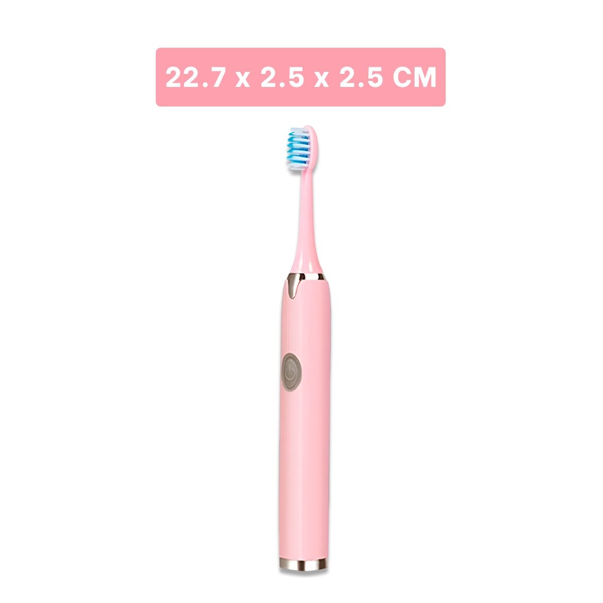 PACK6 CEPILLO DE TECNOLOGIA MODERNA ROSADO CON 2 CABEZALES Y+REGALO STICKER - 4