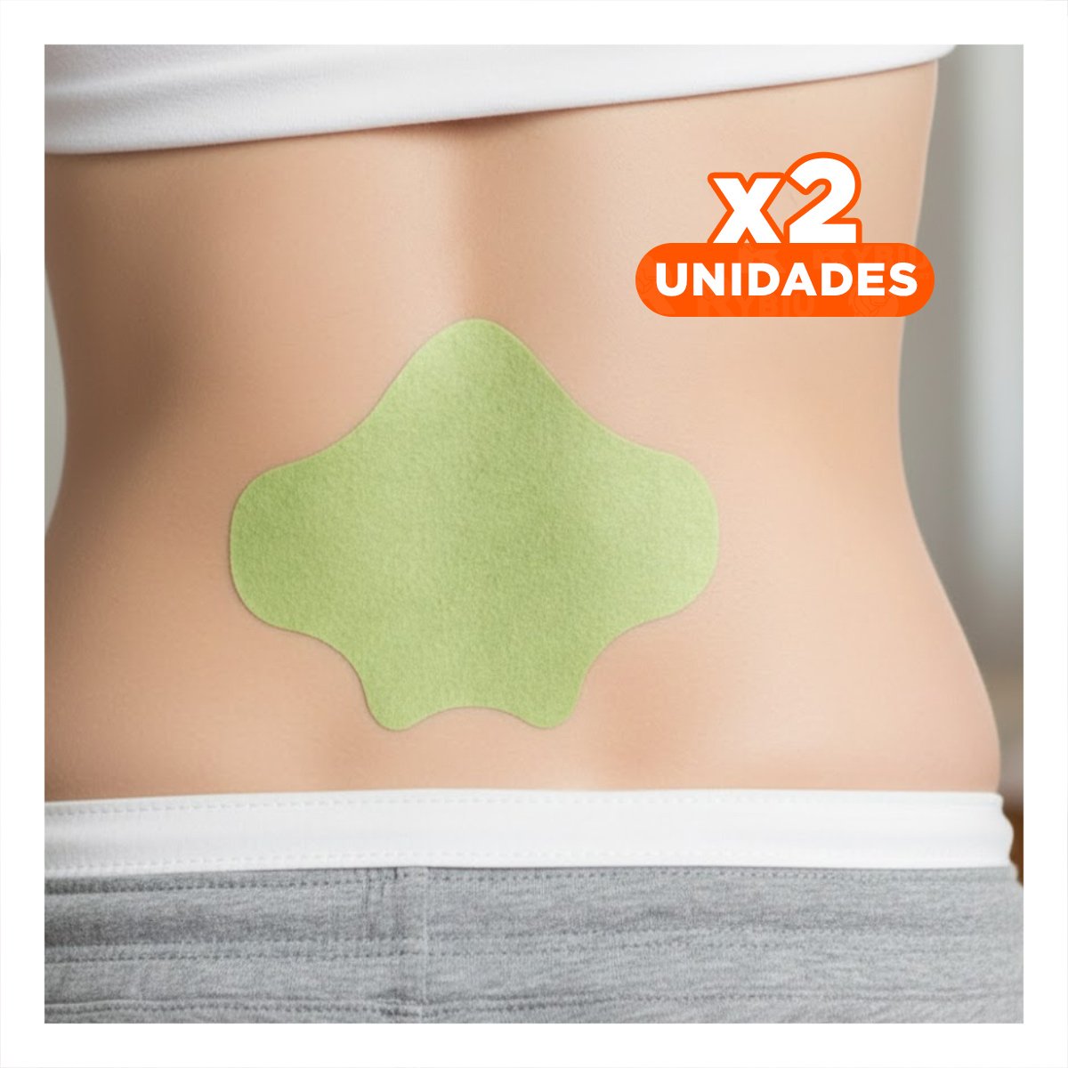 PACK2 COMBO 10 PARCHES CORPORALES LUMBAR VERDE COMODOS Y+REGALO STICKER - 1