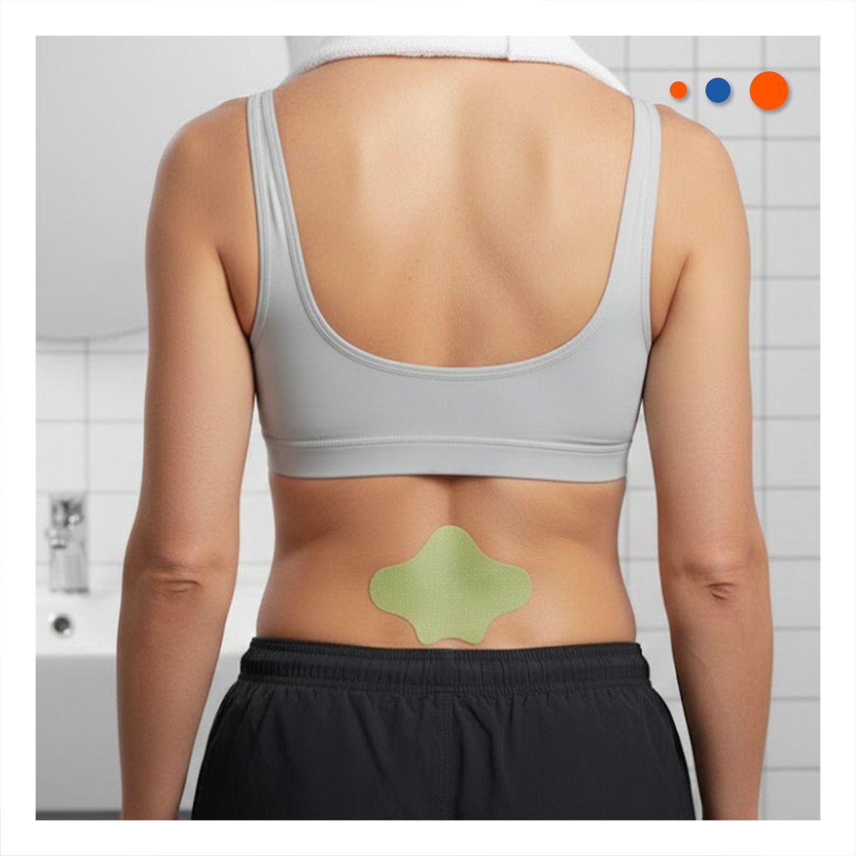 PACK2 COMBO 10 PARCHES CORPORALES LUMBAR VERDE COMODOS Y+REGALO STICKER - 3