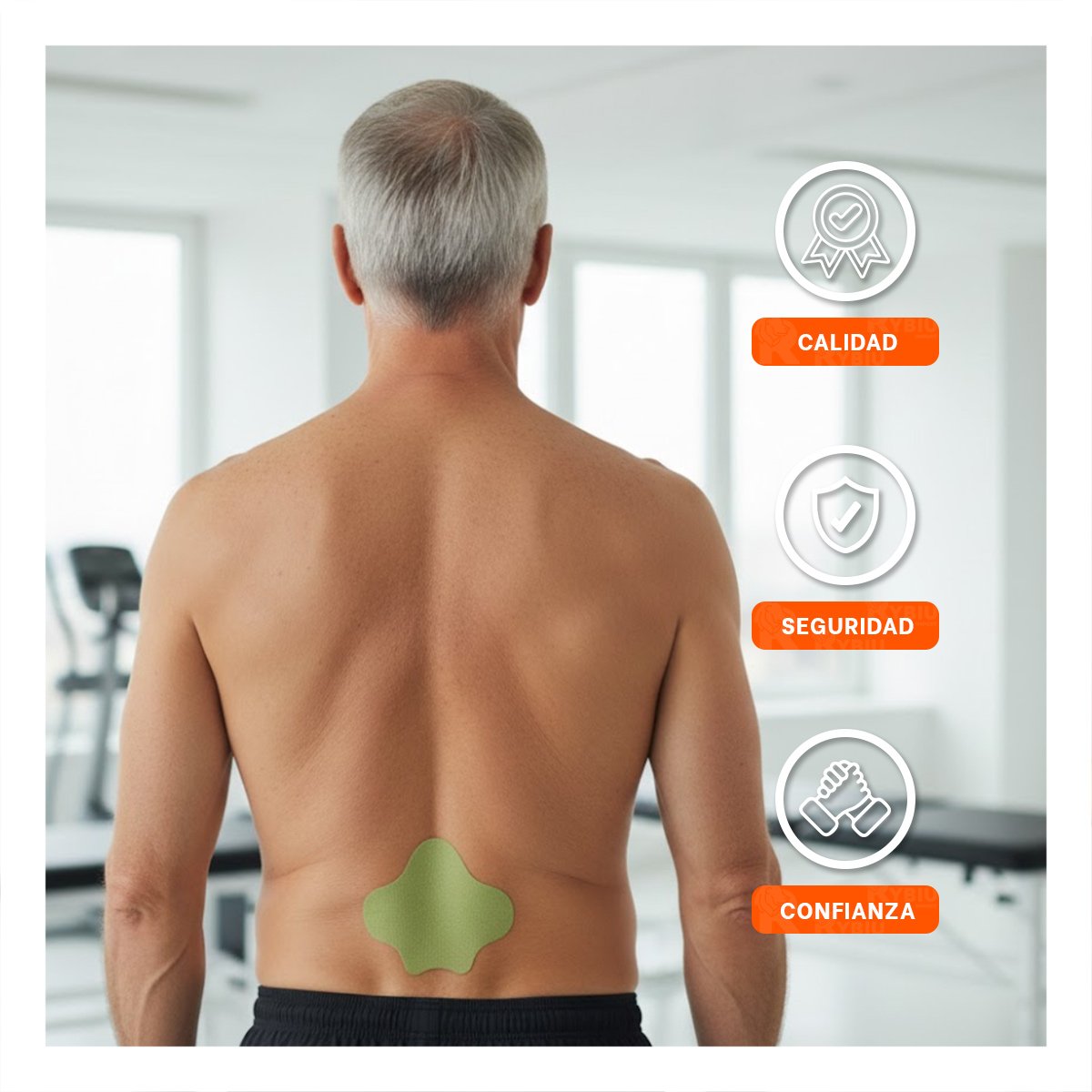 PACK2 COMBO 10 PARCHES CORPORALES LUMBAR VERDE COMODOS Y+REGALO STICKER - 5