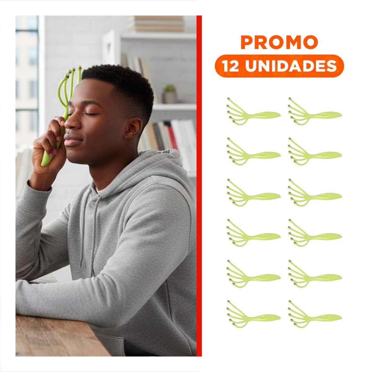 PACK12 EQUIPO COMPACTO DE CABEZA 4 GARRAS VERDE CLARO Y+REGALO STICKER - 1