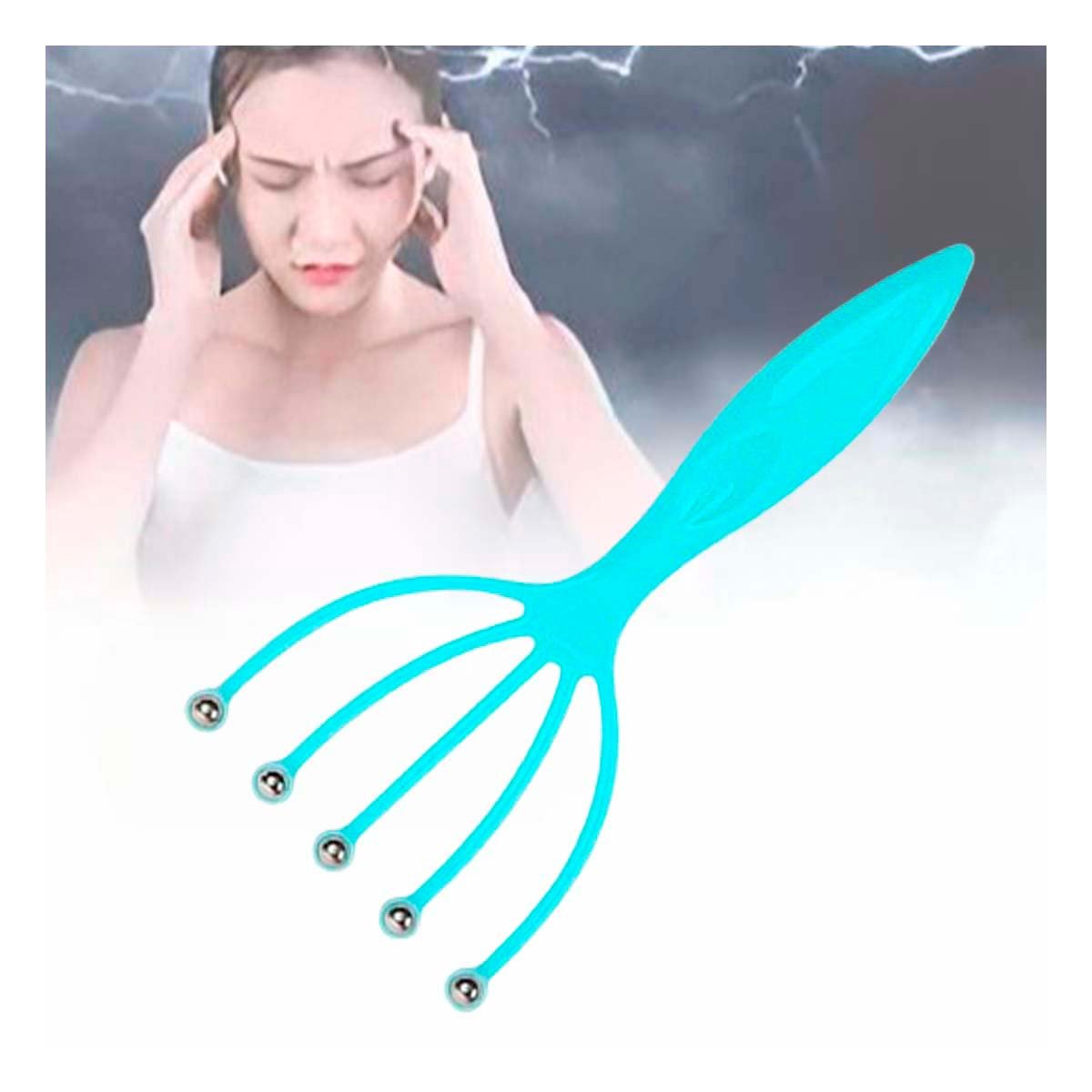 APARATO ERGONOMICO DE CABEZA 4 GARRAS CELESTE - 2