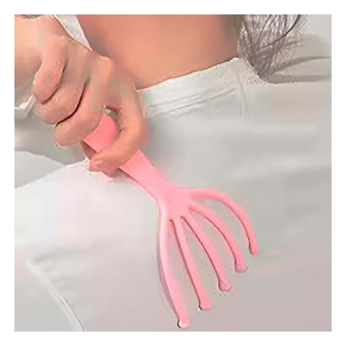 PACK12 DISPOSITIVO COMPACTO DE CABEZA 4 GARRAS ROSADO - 2