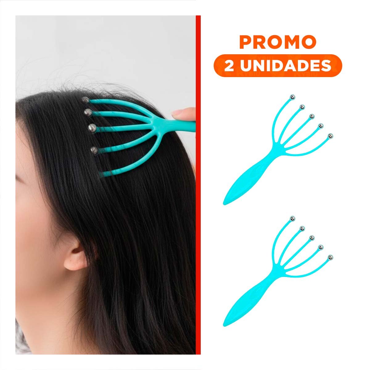 PACK2 APARATO RELAJANTE DE CABEZA 4 GARRAS CELESTE - 1