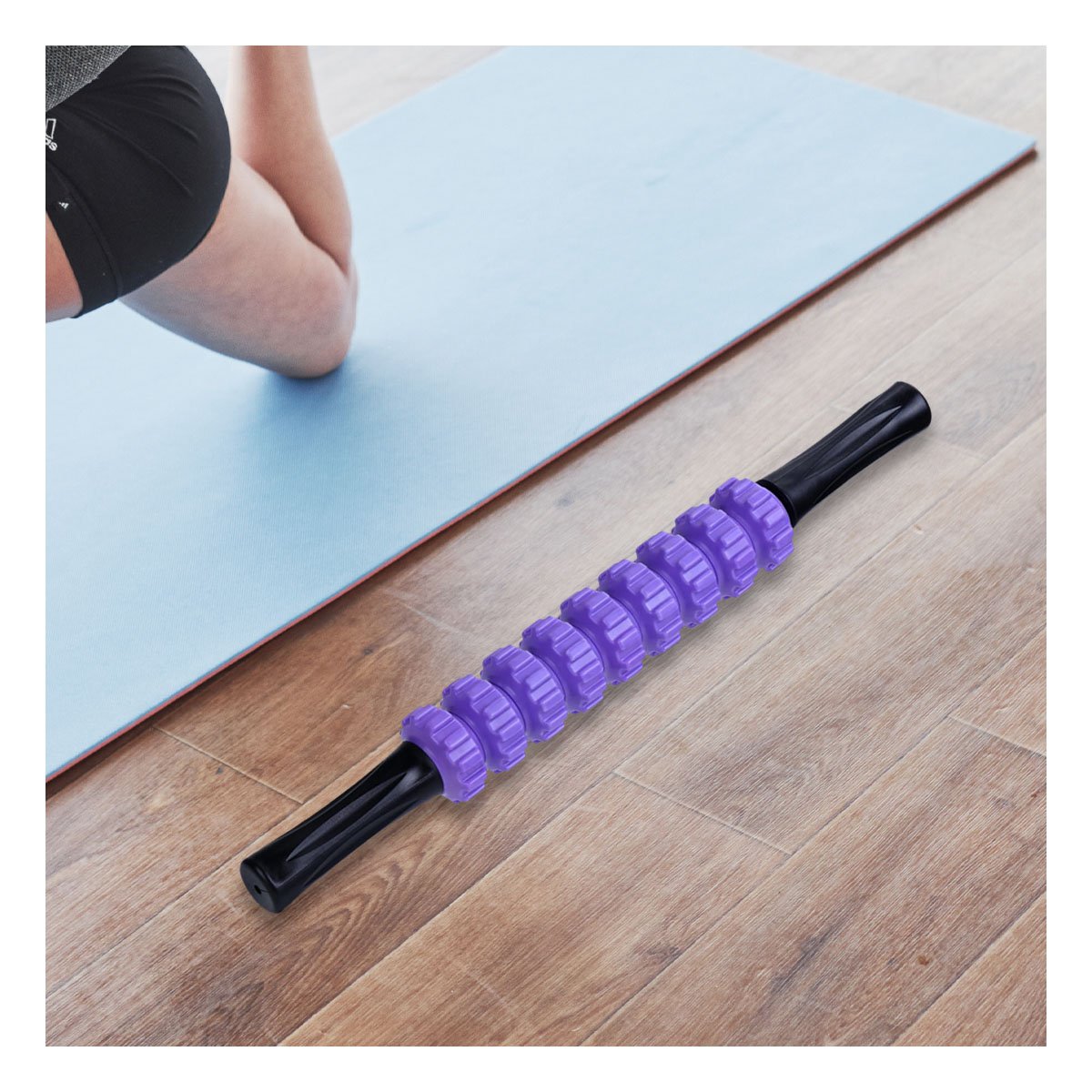 RODILLO ERGONOMICO 9 RODILLOS COLOR MORADO CORPORAL Y+POST IT - 2