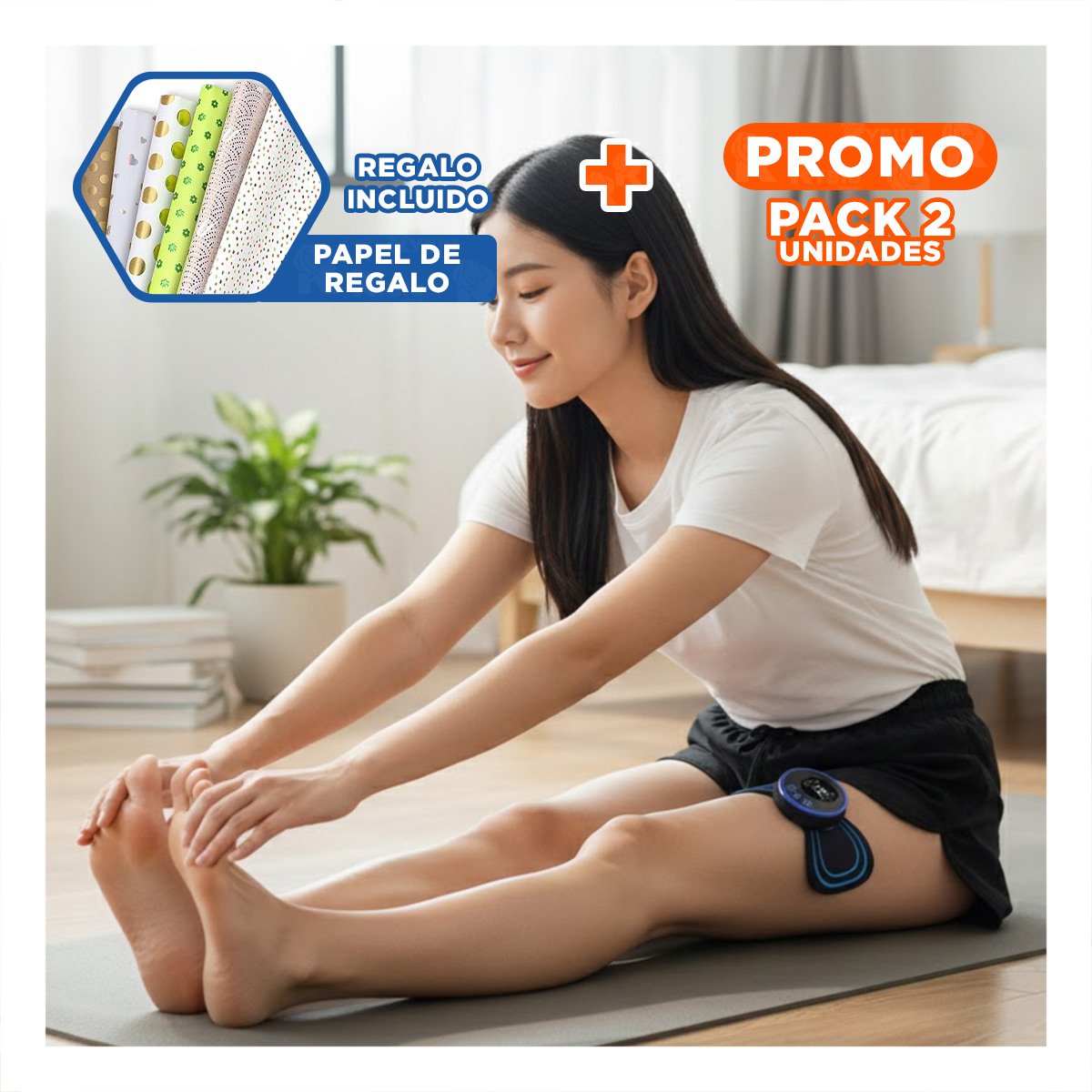 PACK2 APARATO PARA ESPALDA MARIPOSA MASAJEADOR ELECTRICO Y+PAPEL REGALO - 1