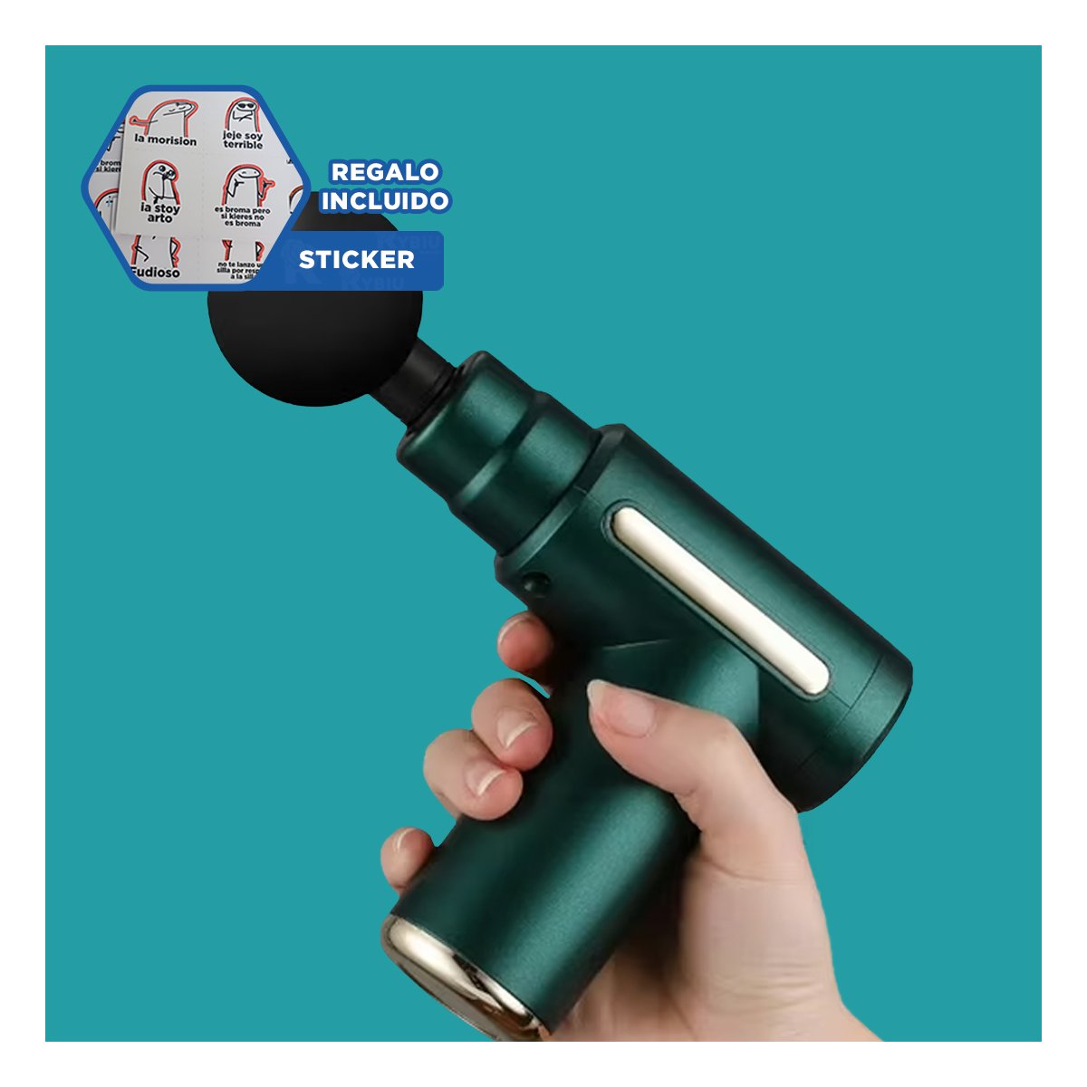 APARATO ELECTRICO VERDE POTENTE Y PORTATIL Y+REGALO STICKER - 1