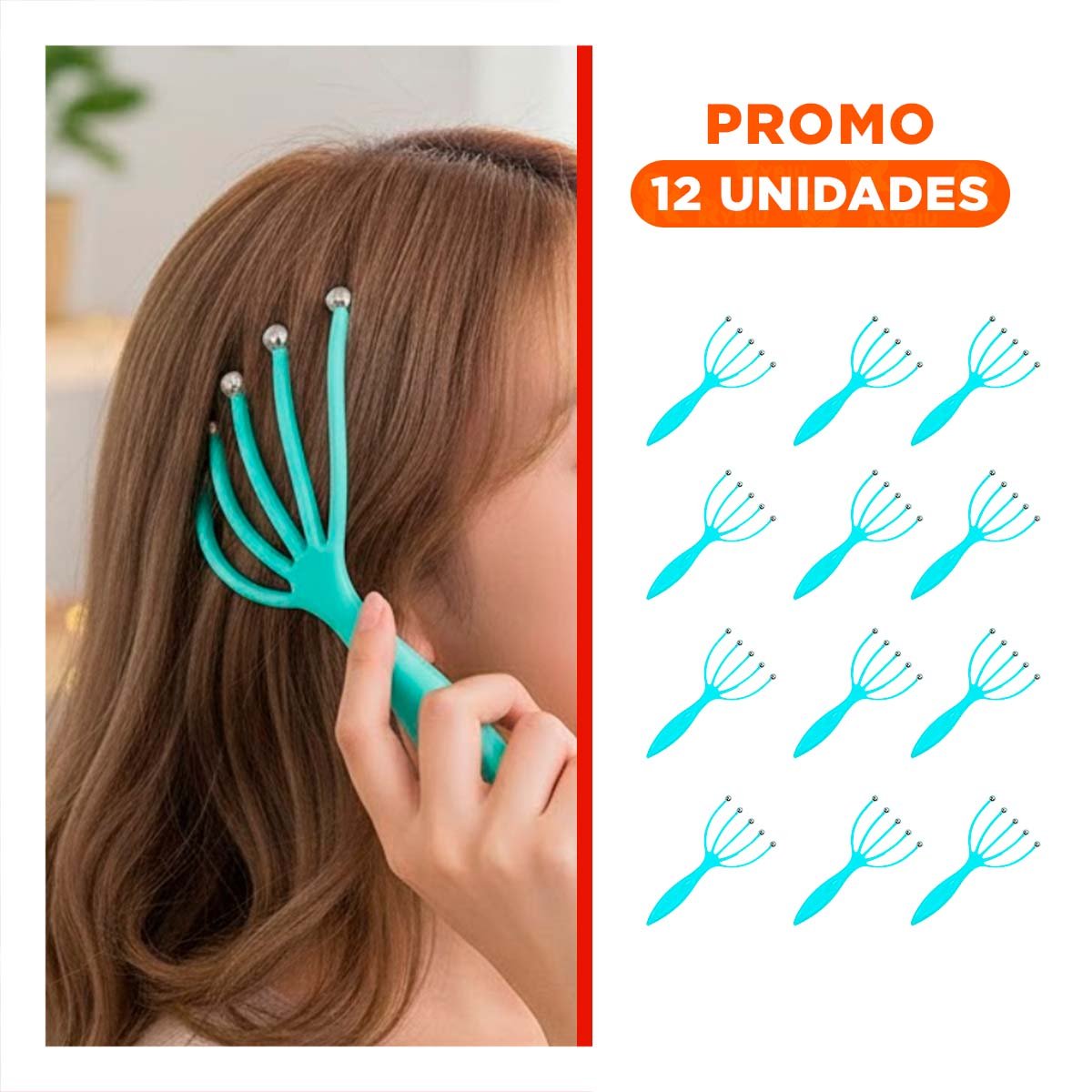 PACK12 EQUIPO COMPACTO DE CABEZA 4 GARRAS CELESTE Y+REGALO STICKER - 1