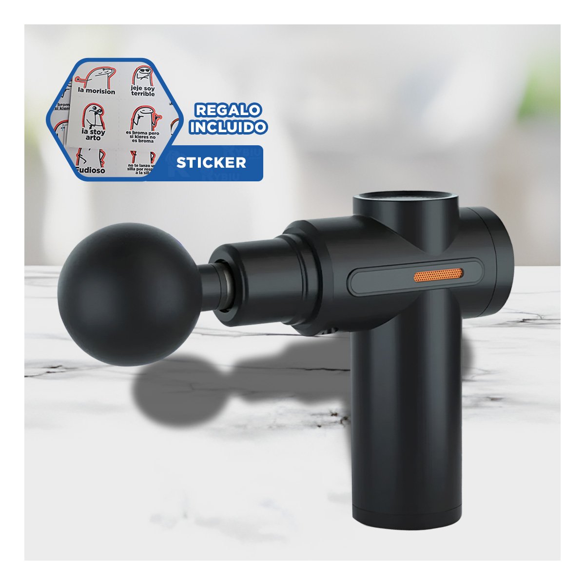 APARATO ELECTRICO NEGRO POTENTE Y PORTATIL Y+REGALO STICKER - 1