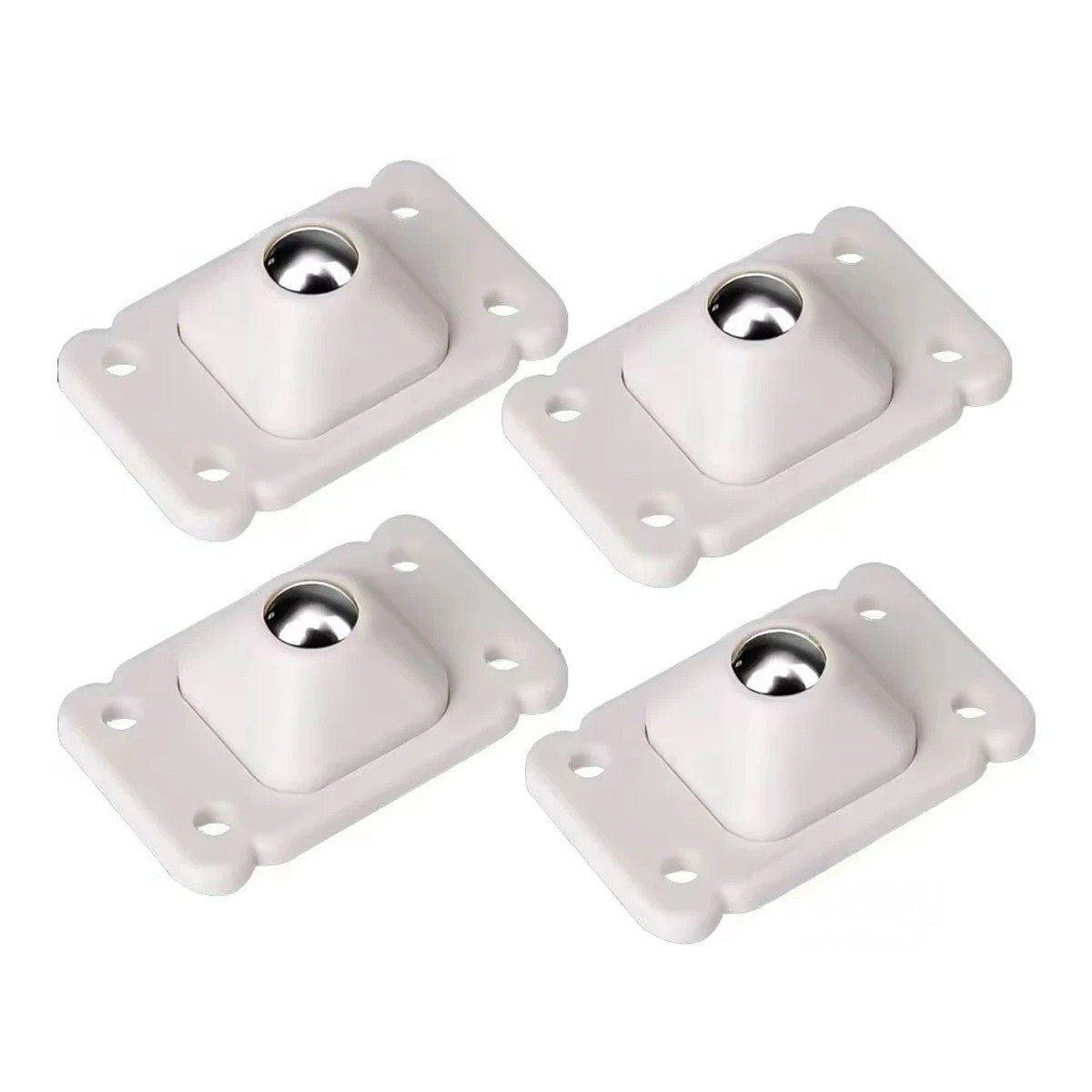 SET MINI BLANCO 4 RUEDAS GIRATORIAS PORTATILES DURADERAS PARA HOGAR MOVIL Y+PAPEL REGALO - 1