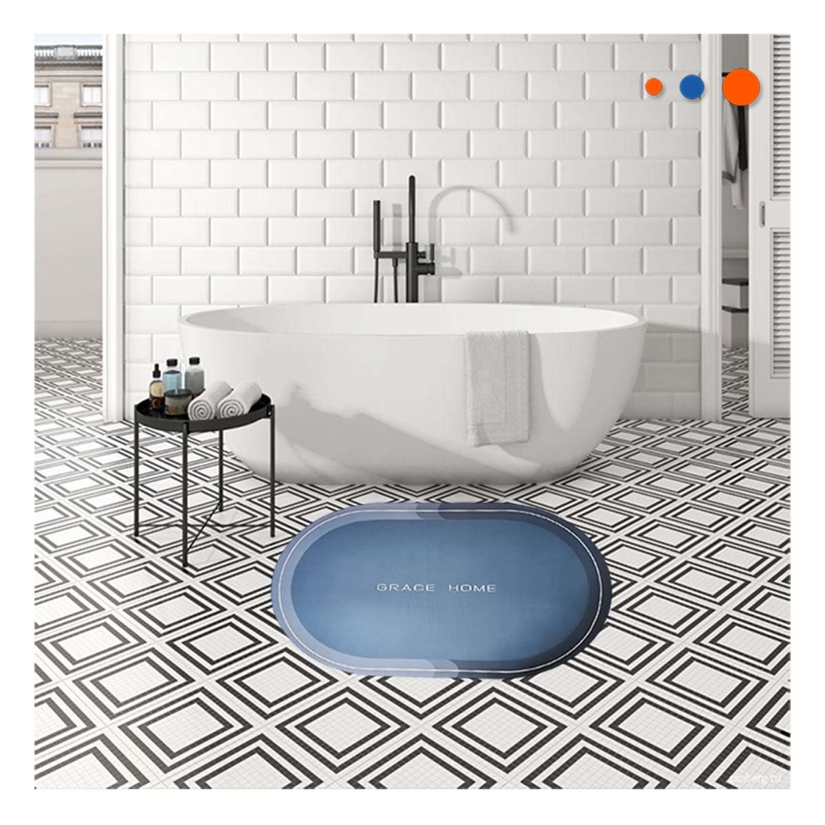 PACK12 CENTRO DE MESA DECORATIVO OVALADO AZUL ELEGANTE Y PRACTICO YPAPEL REGALO - 3