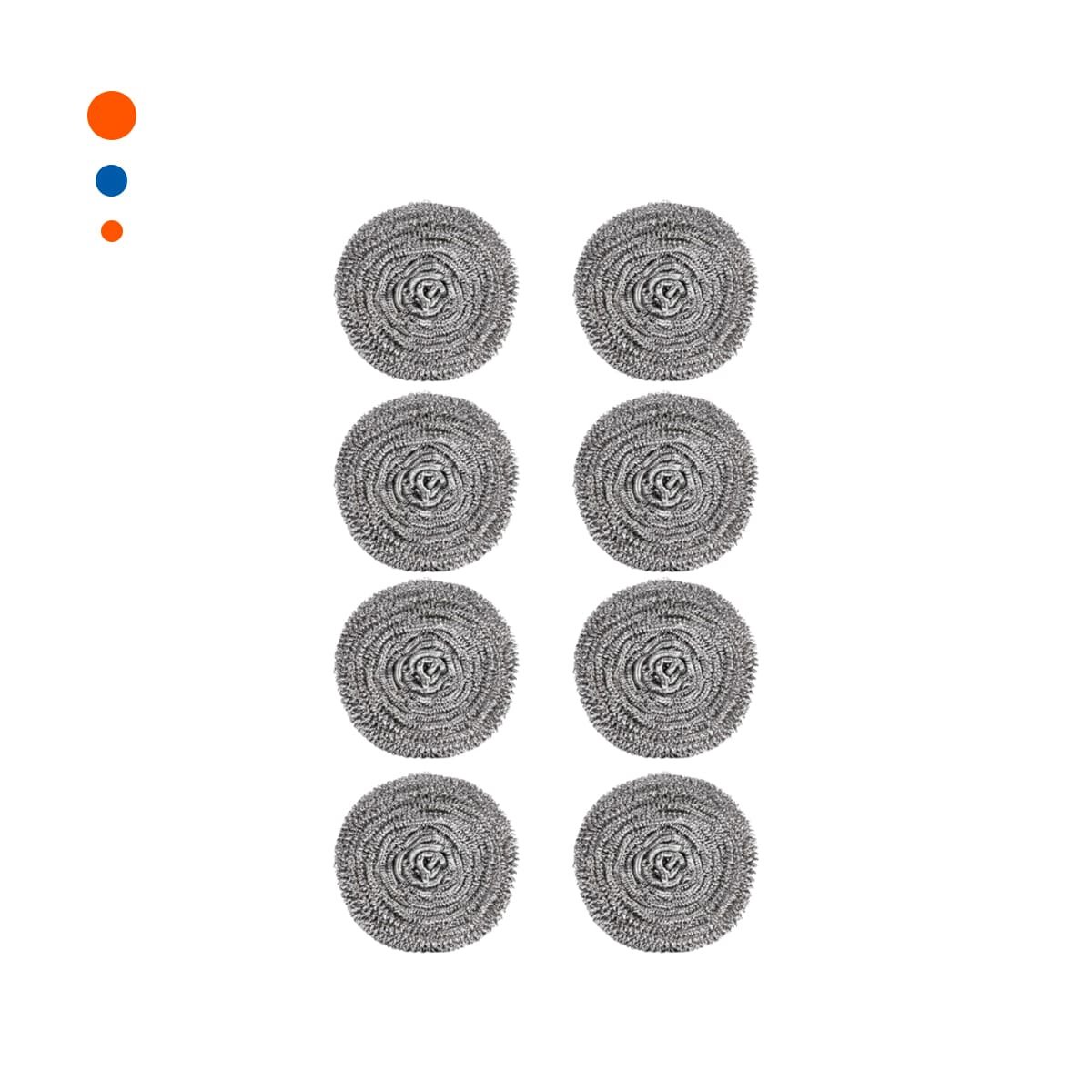 JUEGO DE ESPONJAS METALICAS DURADERAS PARA LIMPIEZA DE UTENSILIOS Y SUPERFICIES Y+PAPEL REGALO - 1