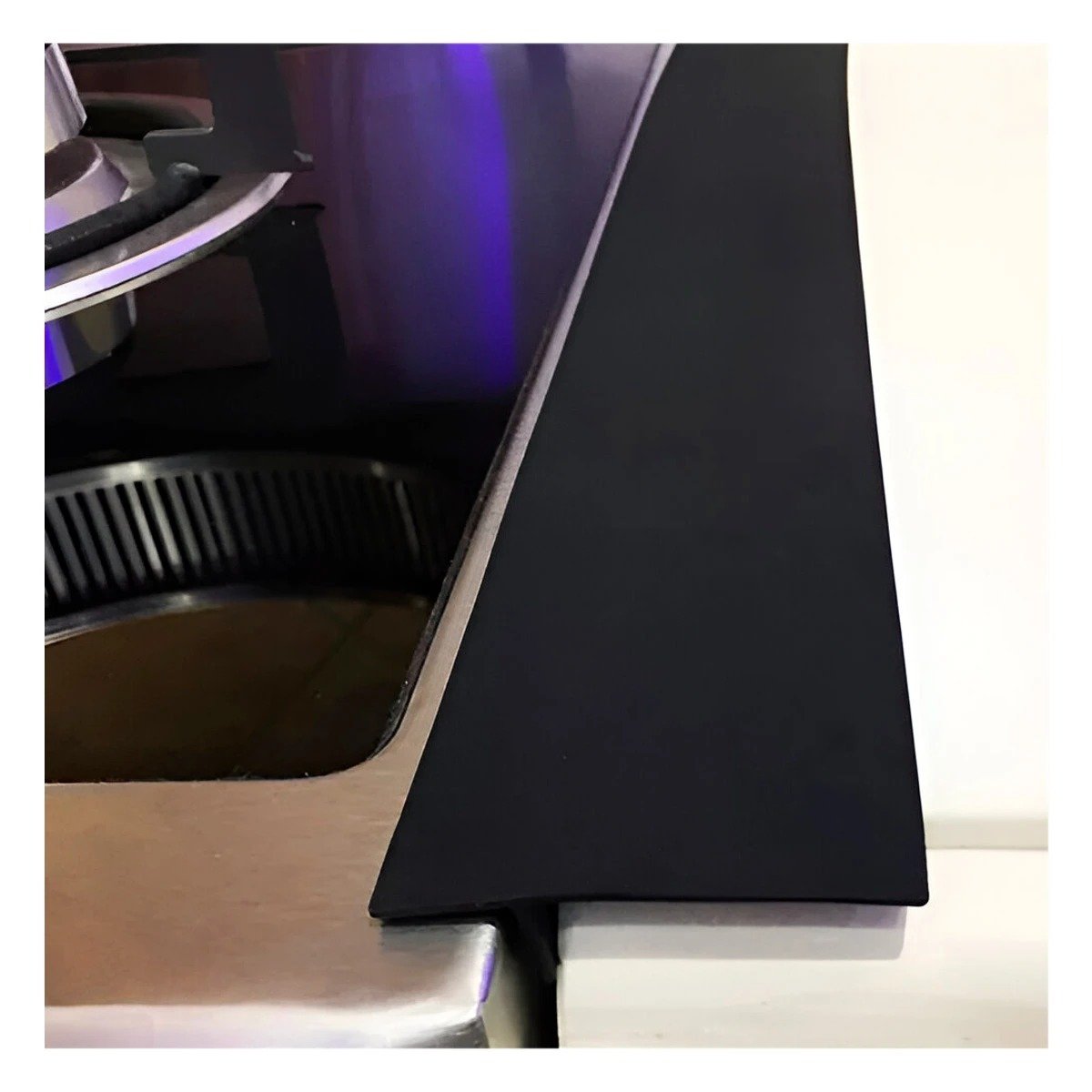 PACK6 CINTA NEGRA SILICONICA PARA PROTEGER ESPACIOS EN COCINA Y BARRERA GRASA Y+PAPEL REGALO - 5