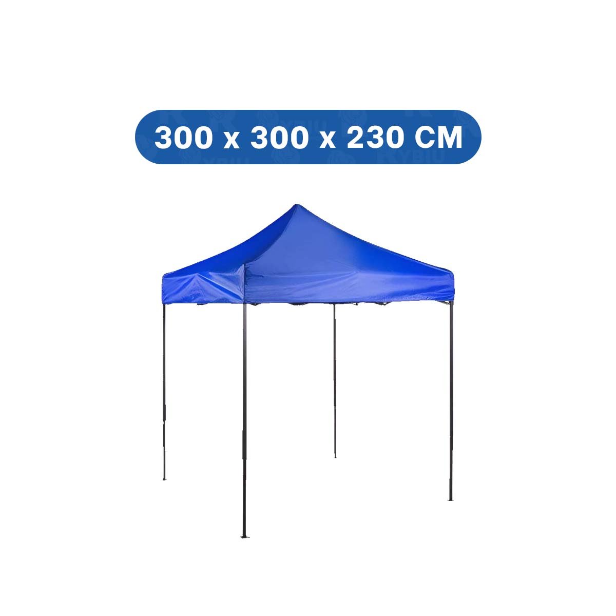 CARPA PLEGABLE COLOR AZUL CON DIMENSIONES AMPLIAS 3X3X2.3M PARA EVENTOS Y+PAPEL REGALO - 4