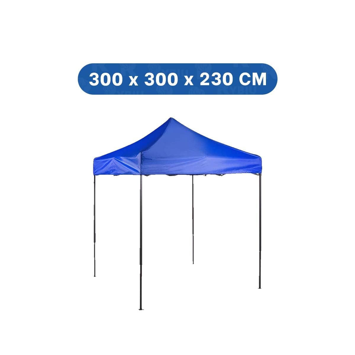 PACK2 TOLDO PLEGABLE COLOR AZUL CON DIMENSIONES AMPLIAS 3X3X2.3M PARA ESPACIOS ABIERTOS - 4