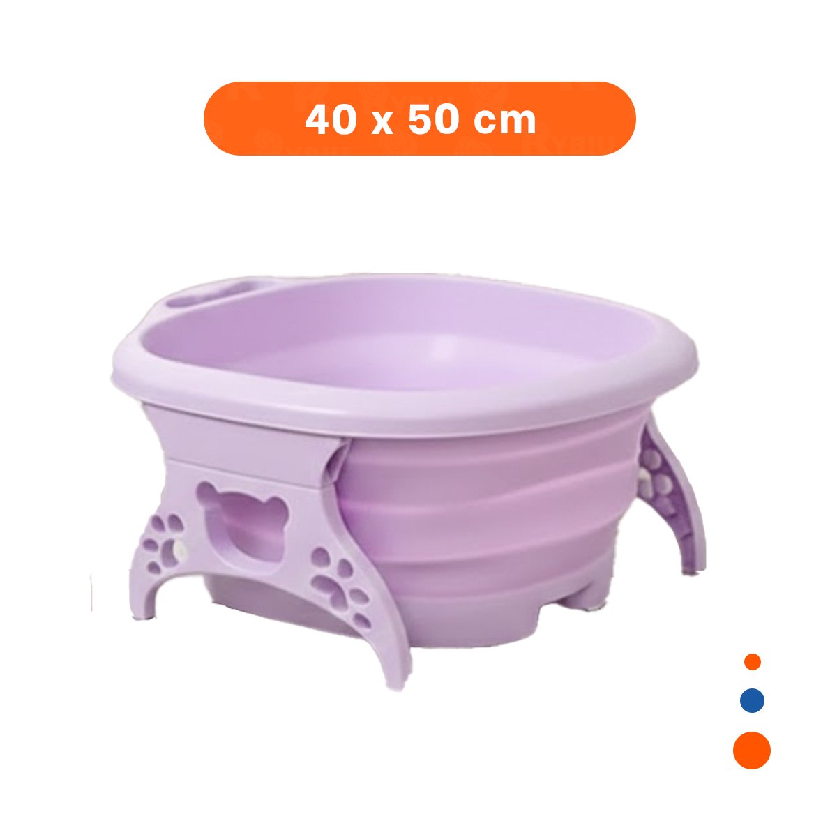 PACK12 TINA PORTATIL CON MASAJEADOR DE PIES MORADO PARA TODO TIPO DE PIE Y+PAPEL REGALO - 4