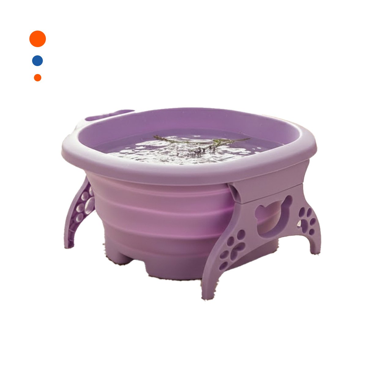 PACK12 RECIPIENTE PORTATIL CON MASAJEADOR DE PIES MORADO COMPACTA Y MODERNA Y+REGALO STICKER - 2