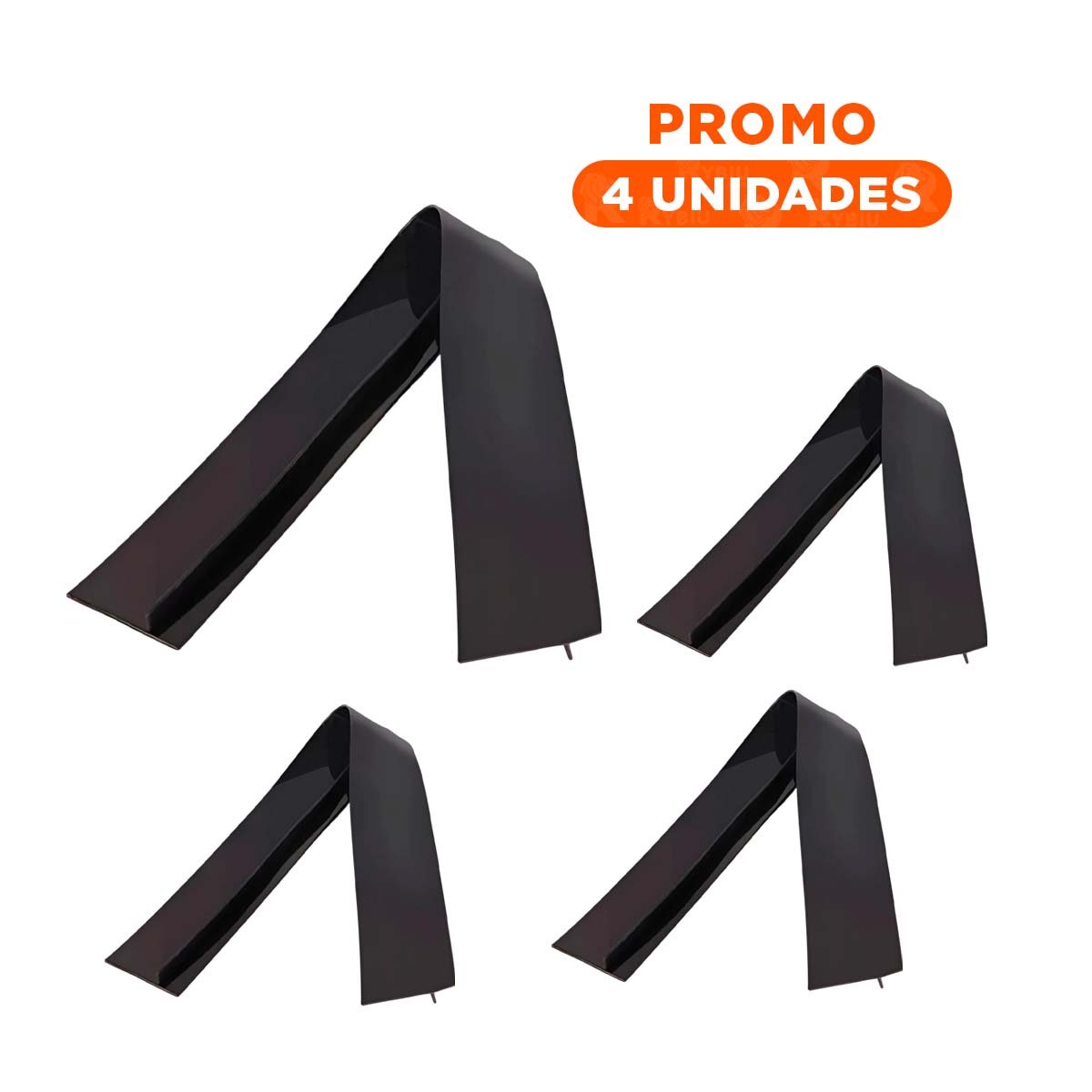 PACK4 BARRA DE SILICONA NEGRA FLEXIBLE PARA SELLADO DE RANURAS EN COCINA Y+REGALO STICKER - 1