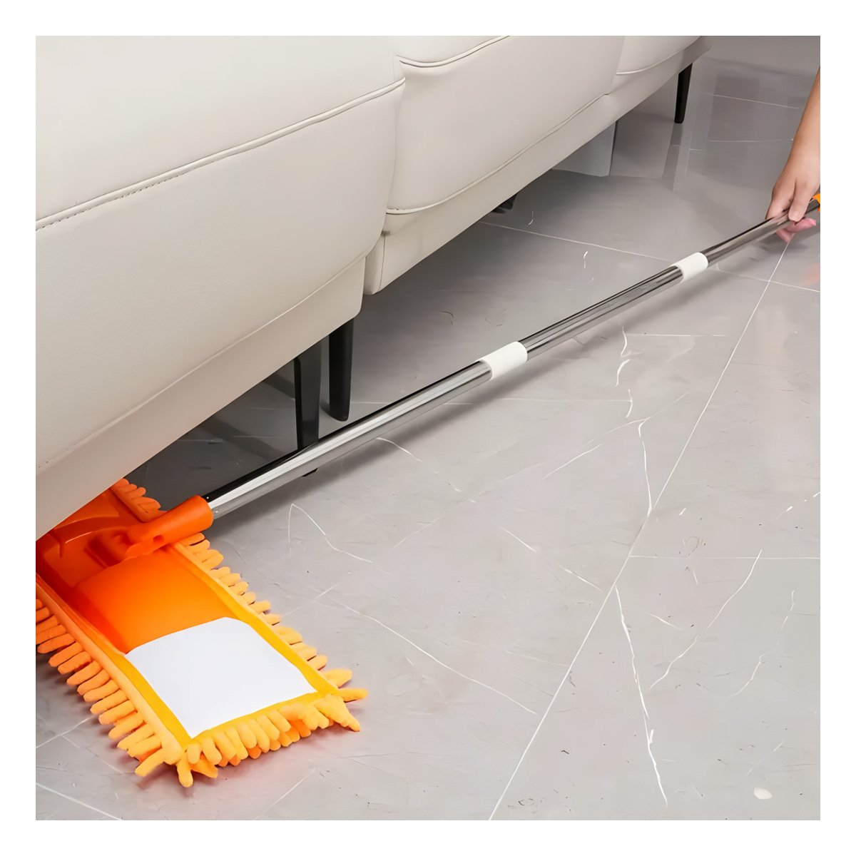 PACK6 TELA RECTANGULAR DE MICROFIBRA NARANJA PARA LIMPIEZA DEL HOGAR DIARIO Y+REGALO STICKER - 5