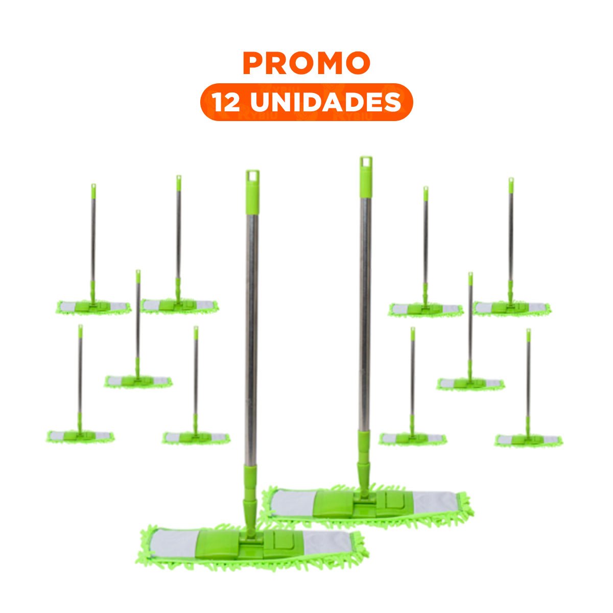 PACK12 TELA RECTANGULAR DE MICROFIBRA VERDE SECADO RAPIDO USO DIARIO YREGALO STICKER - 1