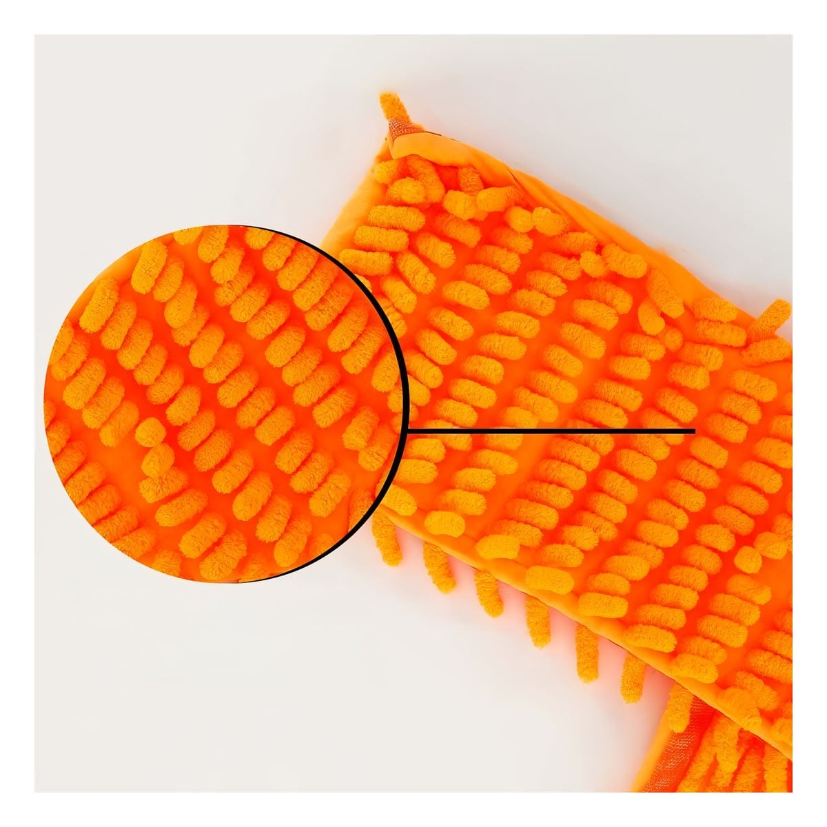 MOPA RECTANGULAR DE MICROFIBRA NARANJA PRACTICO PARA LIMPIEZA GENERAL YSTICKY - 3