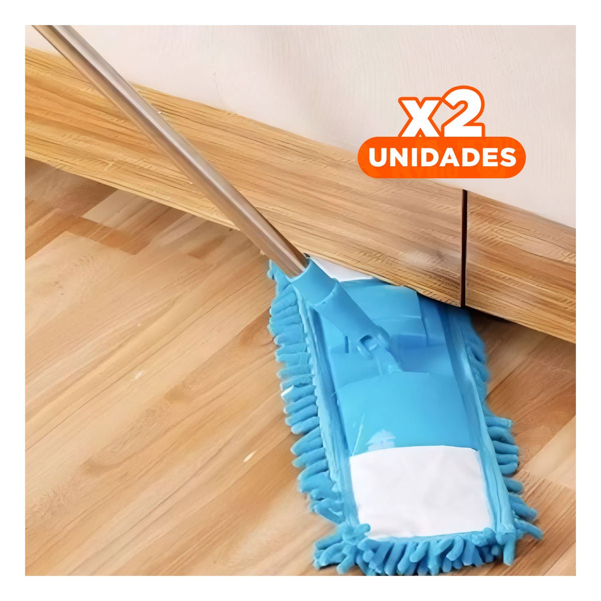 PACK2 TEXTIL RECTANGULAR DE MICROFIBRA CELESTE PARA LIMPIEZA DEL HOGAR DIARIO - 1