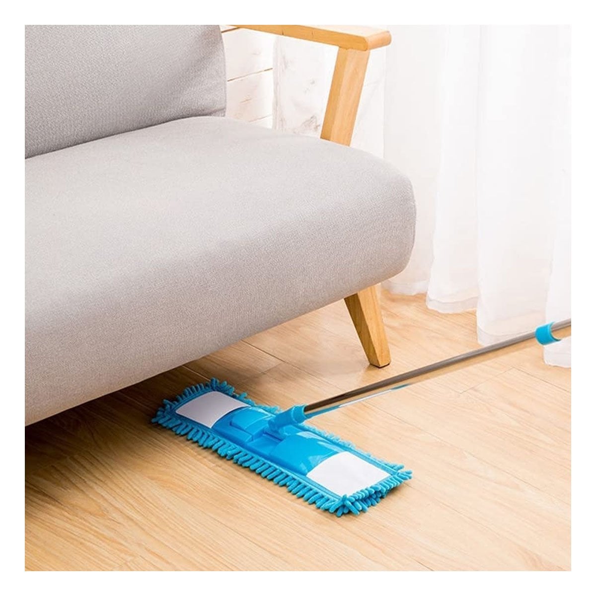 TRAPEDOR RECTANGULAR DE MICROFIBRA CELESTE PRACTICO PARA LIMPIEZA GENERAL Y+POST IT - 1