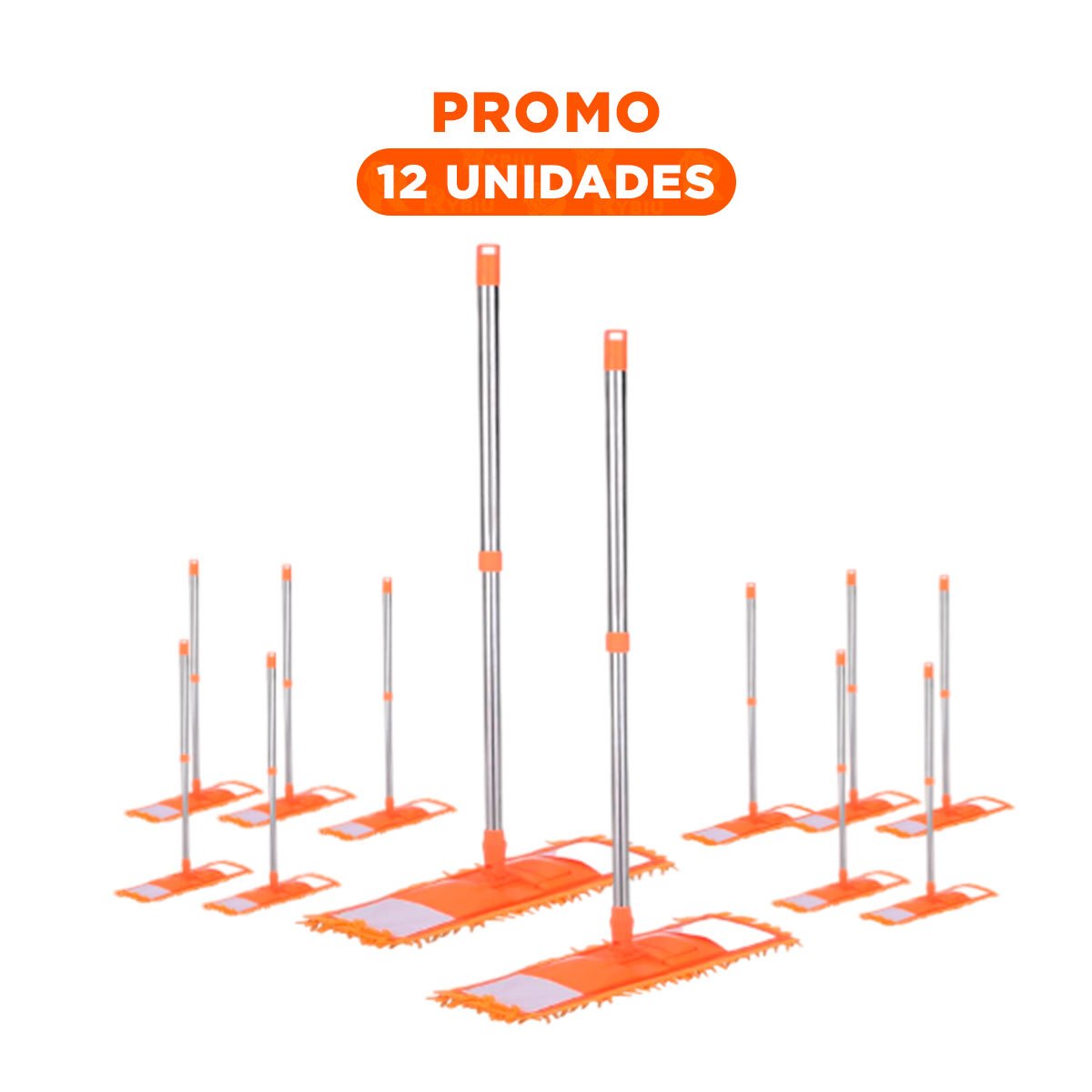 PACK12 TELA RECTANGULAR DE MICROFIBRA NARANJA SECADO RAPIDO USO DIARIO YREGALO STICKER - 1