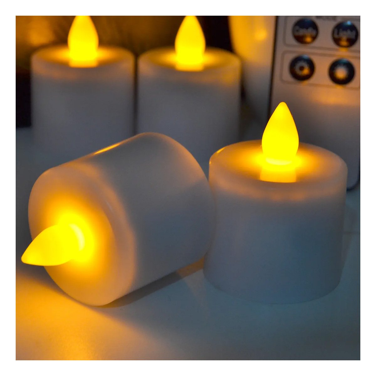 PACK12 VELAS LED PARA DECORACION INTERIOR CON USO DIARIO - 3