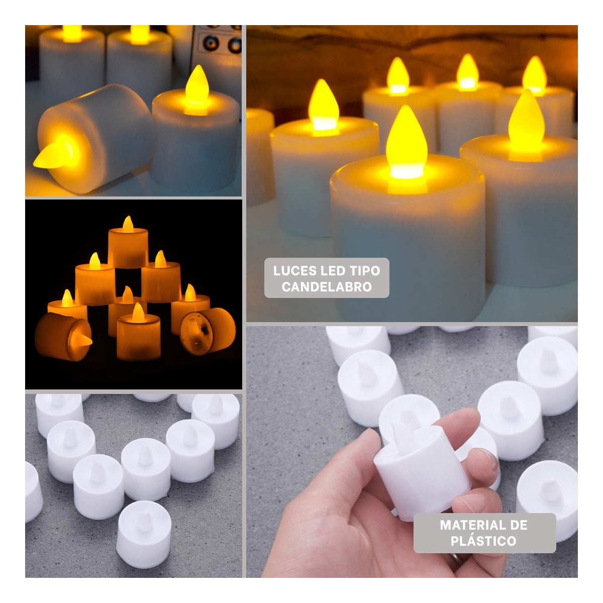 PACK4 LUCES AMBIENTALES LED PARA USO INTERIOR CON ESTILO CLASICO Y+REGALO STICKER - 2