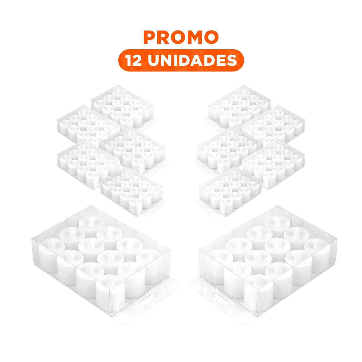 PACK12 LUCES TIPO VELA LED PARA AMBIENTES DEL HOGAR CON ESTILO TRADICIONAL Y+REGALO STICKER - 1