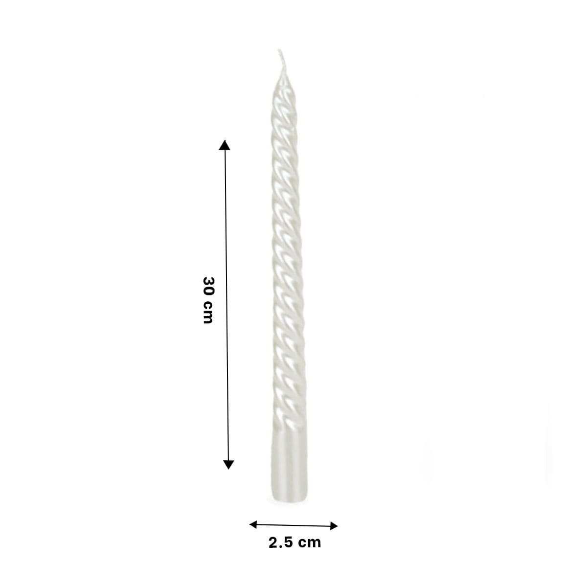 PACK2 CIRIOS DECORATIVOS LARGOS DE CERA CON ONDAS PARA AMBIENTES DEL HOGAR - 4