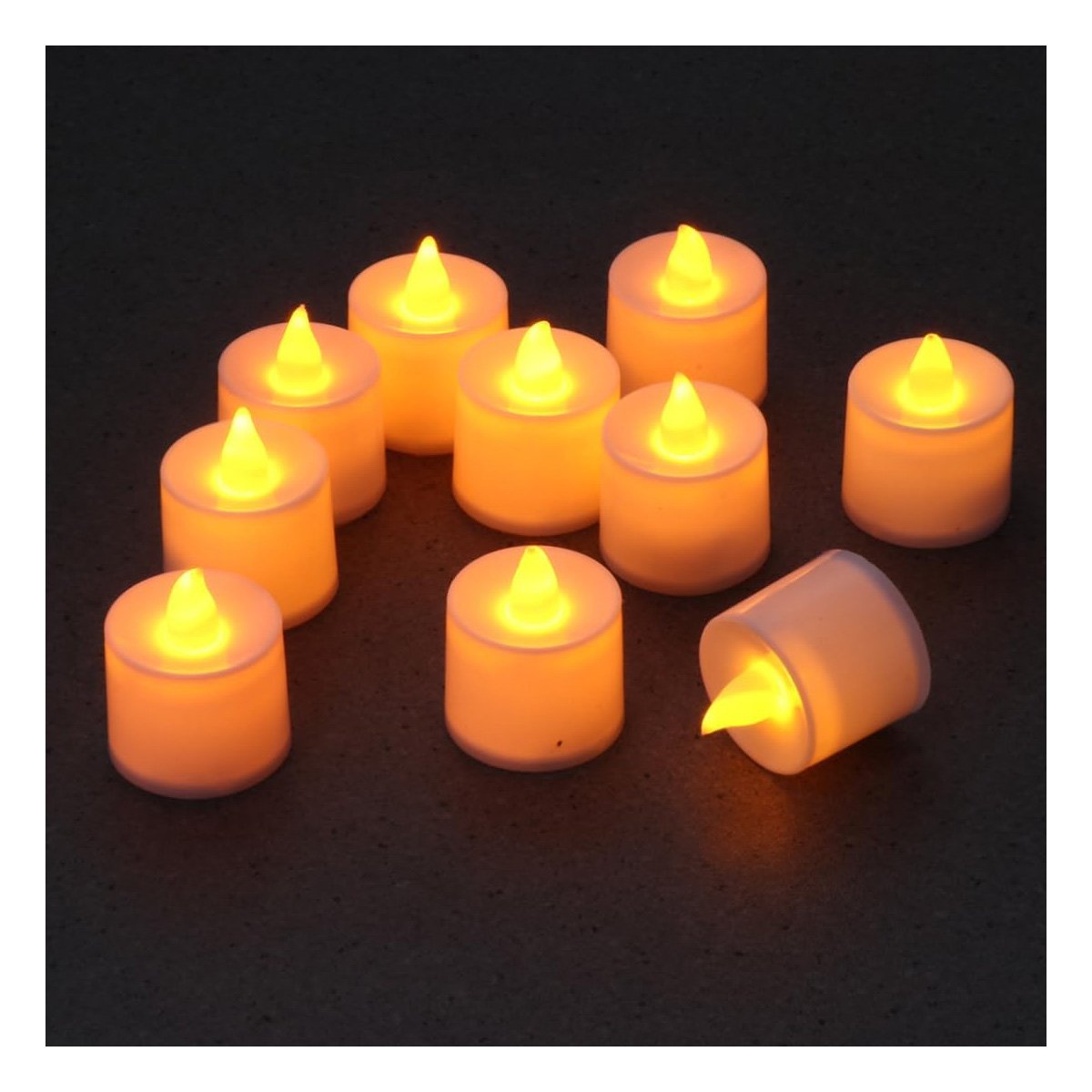 PACK6 CANDELABROS LED PARA DECORACION DEL HOGAR CON LUZ CALIDA - 5