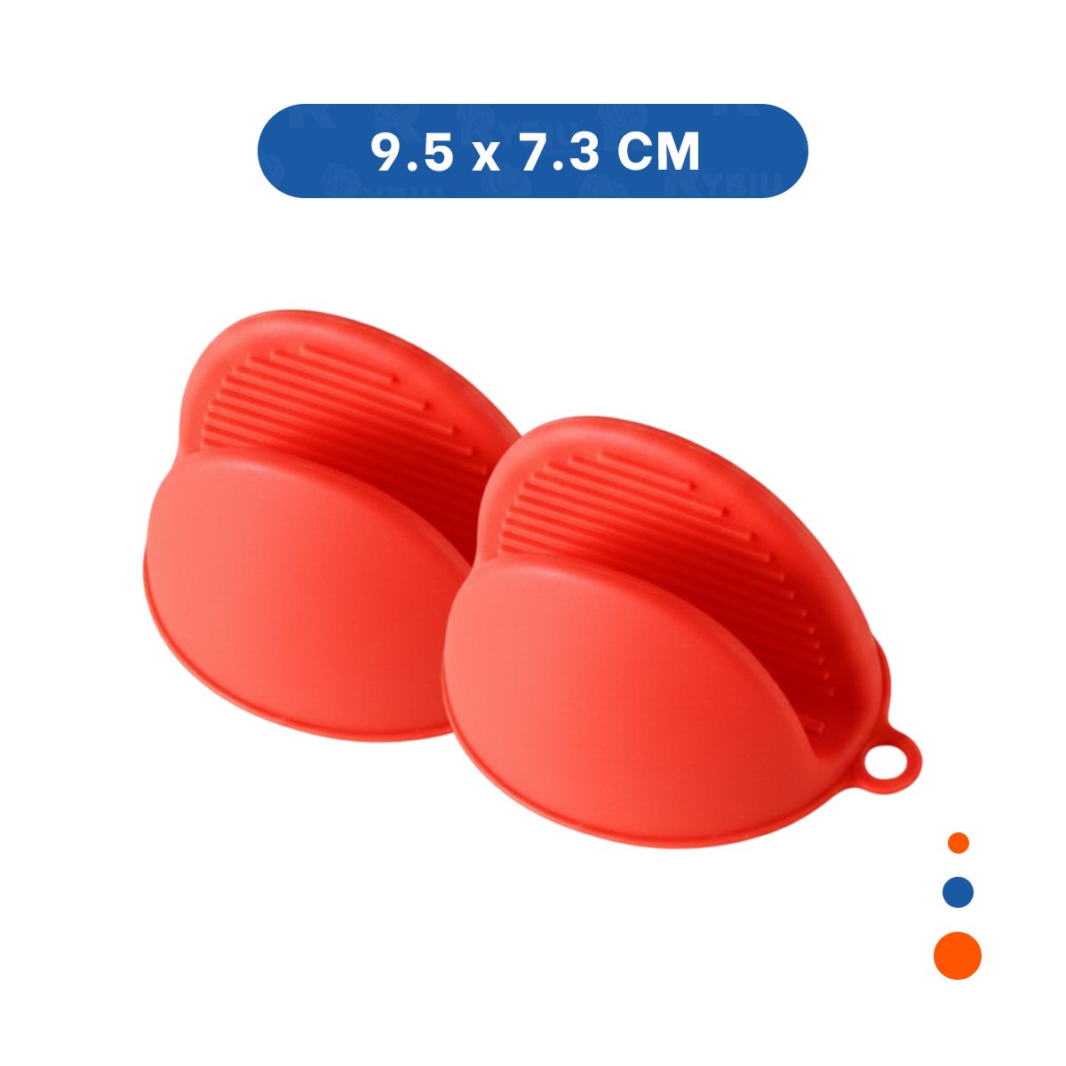 PACK4 MANOS PROTECTORES DE SILICONA ROJO PARA USO DIARIO EN CASA 7,3X9,5CM Y+PAPEL REGALO - 4