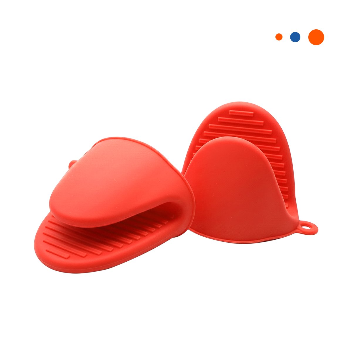 CUBIERTOS ACCESORIOS DE SILICONA ROJO PARA MANIPULAR ALIMENTOS 7,3X9,5CM Y+REGALO STICKER - 3