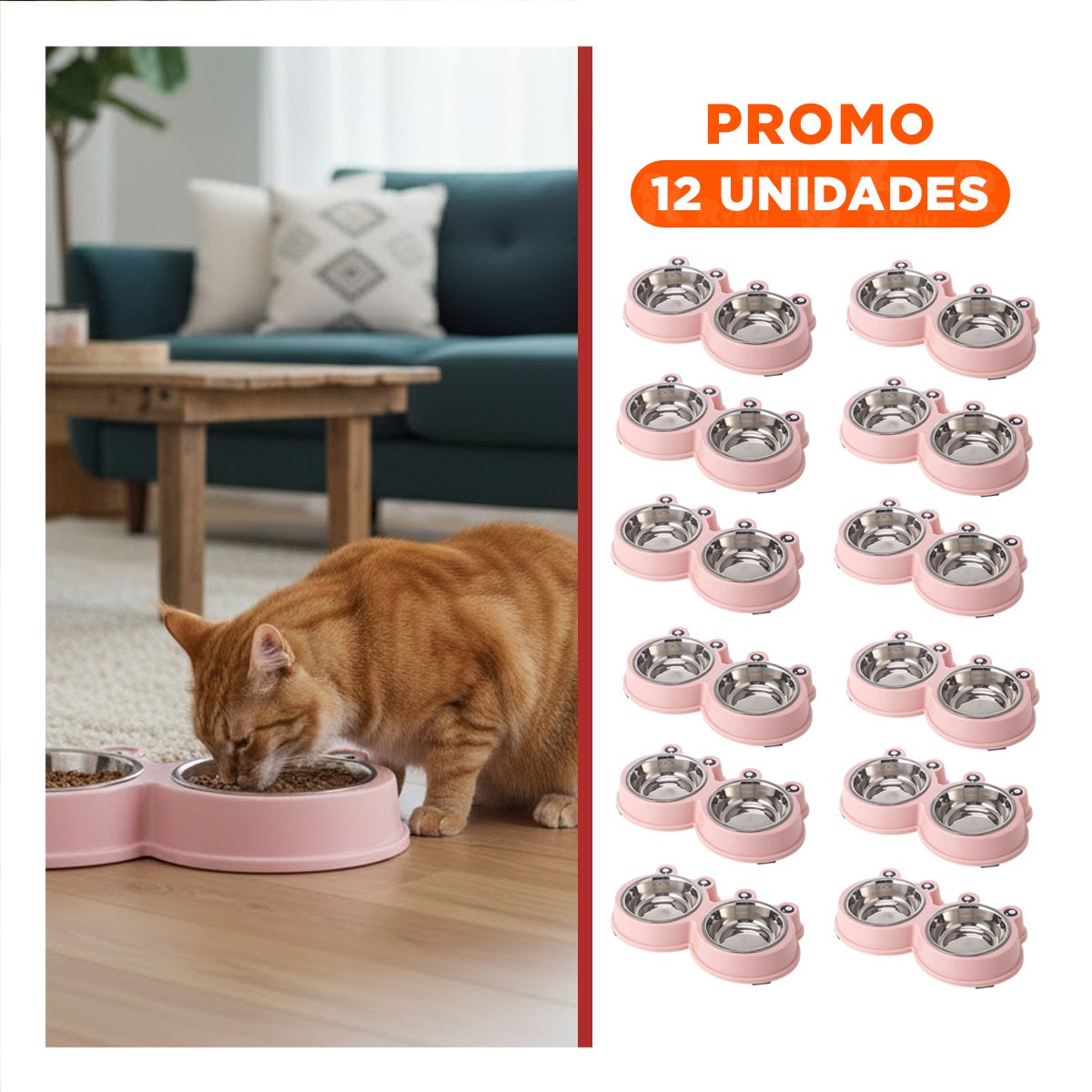 PACK12 KIT COMPLETO RANA ROSADO PASTEL DOBLE DESMONTABLE Y+REGALO STICKER - 1