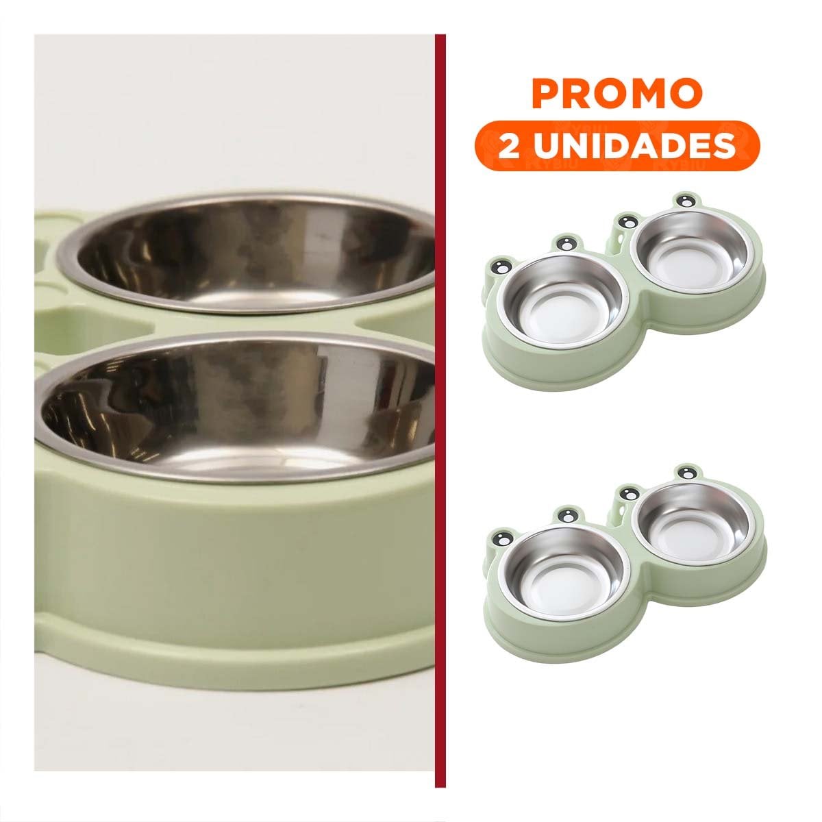 PACK2 COMPLEMENTO DOBLE DESMONTABLE RANA PARA PERRO Y GATO FUNCIONAL - 1