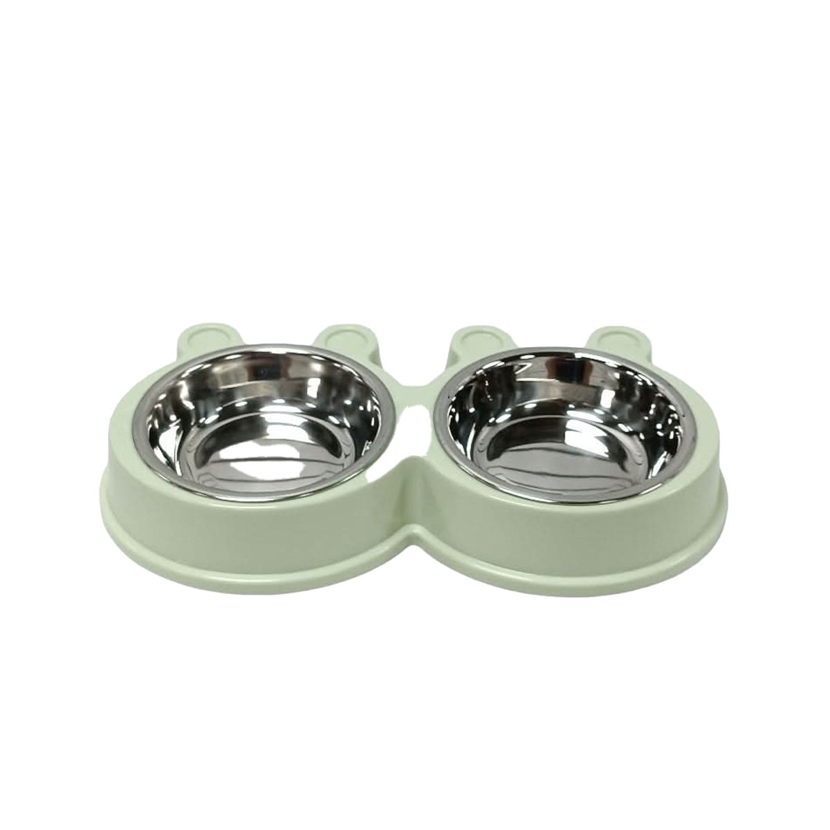 SOPORTE PLATO DOBLE DESMONTABLE RANA PARA ALIMENTACION DE MASCOTA Y+REGALO STICKER - 3