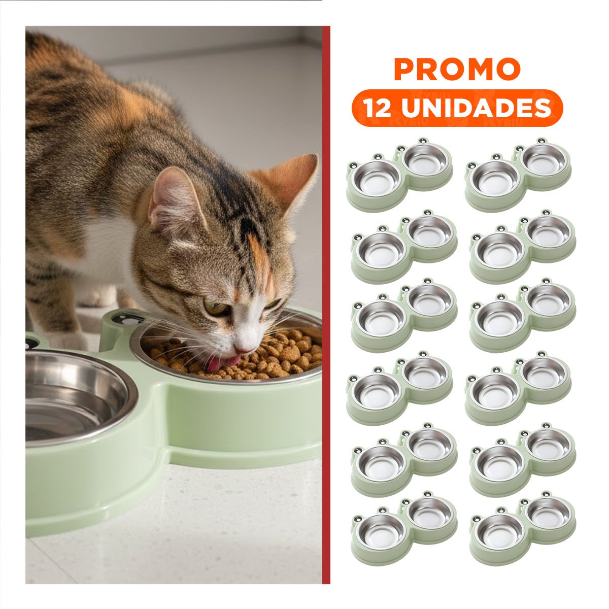PACK12 KIT DOBLE DESMONTABLE RANA PARA MASCOTA FUNCIONAL Y+REGALO STICKER - 1