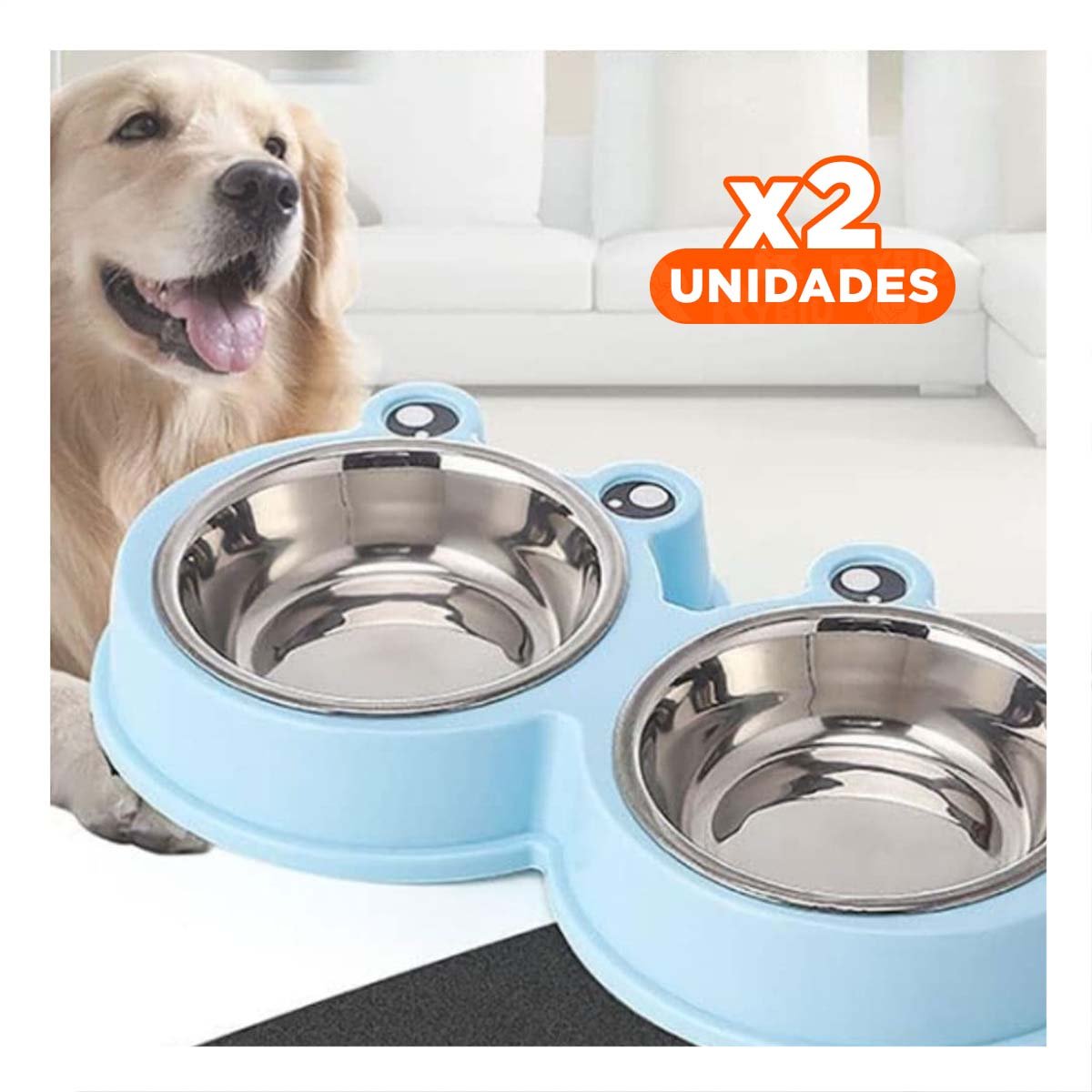 PACK2 HERRAMIENTA DOBLE DESMONTABLE RANA PARA PERRO Y GATO EN HOGAR Y+REGALO STICKER - 1