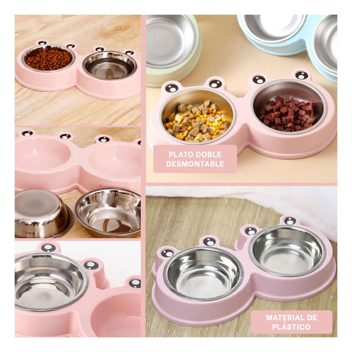 PACK12 JUEGO FUNCIONAL RANA ROSADO PASTEL DOBLE DESMONTABLE Y+PAPEL REGALO - 2