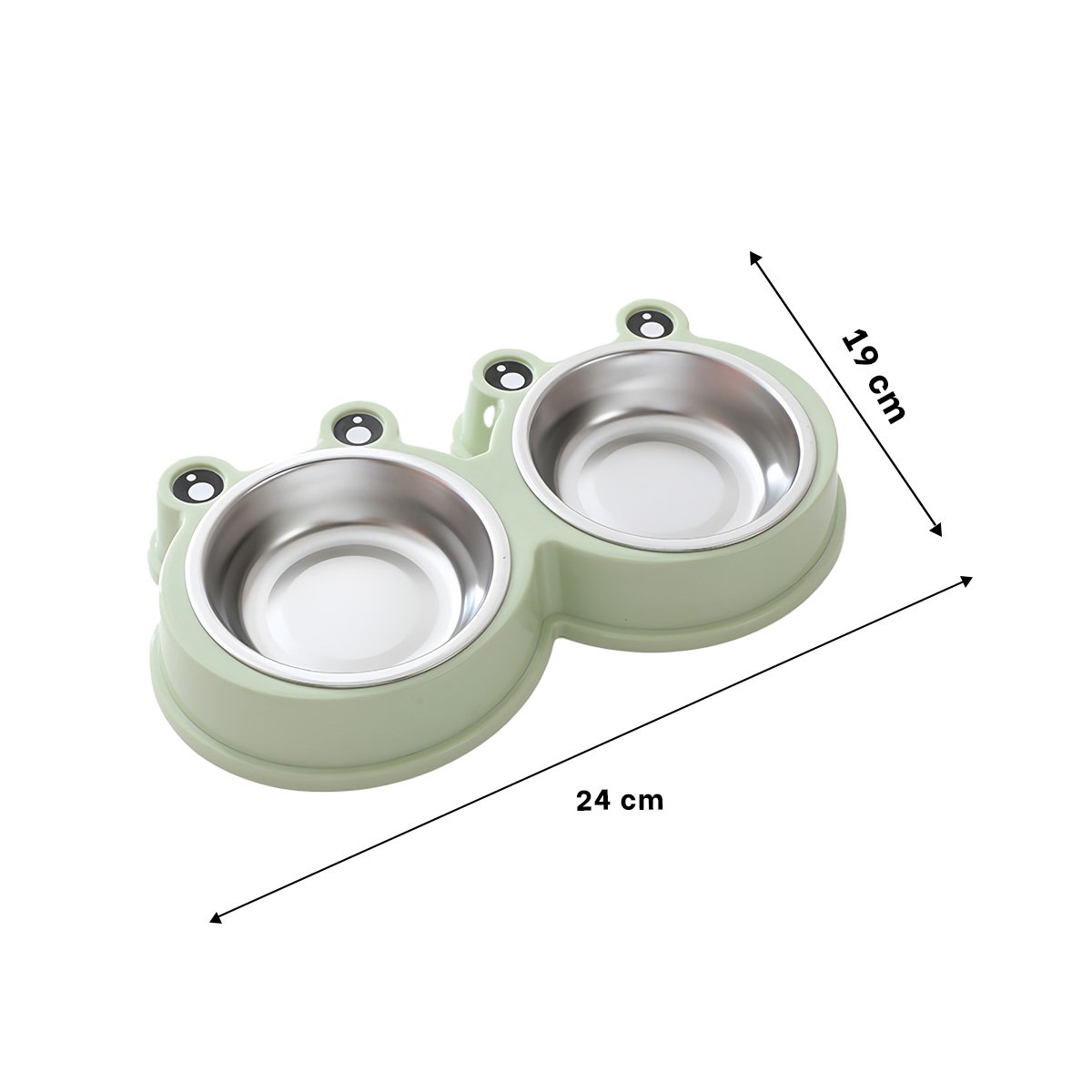 PACK4 IMPLEMENTO DOBLE DESMONTABLE RANA PARA PERRO Y GATO EN HOGAR Y+PAPEL REGALO - 4