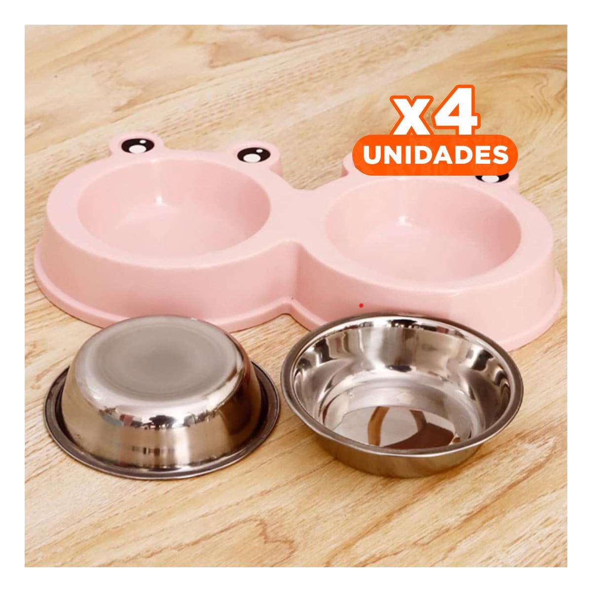 PACK4 EQUIPO FUNCIONAL RANA ROSADO PASTEL DOBLE DESMONTABLE - 1