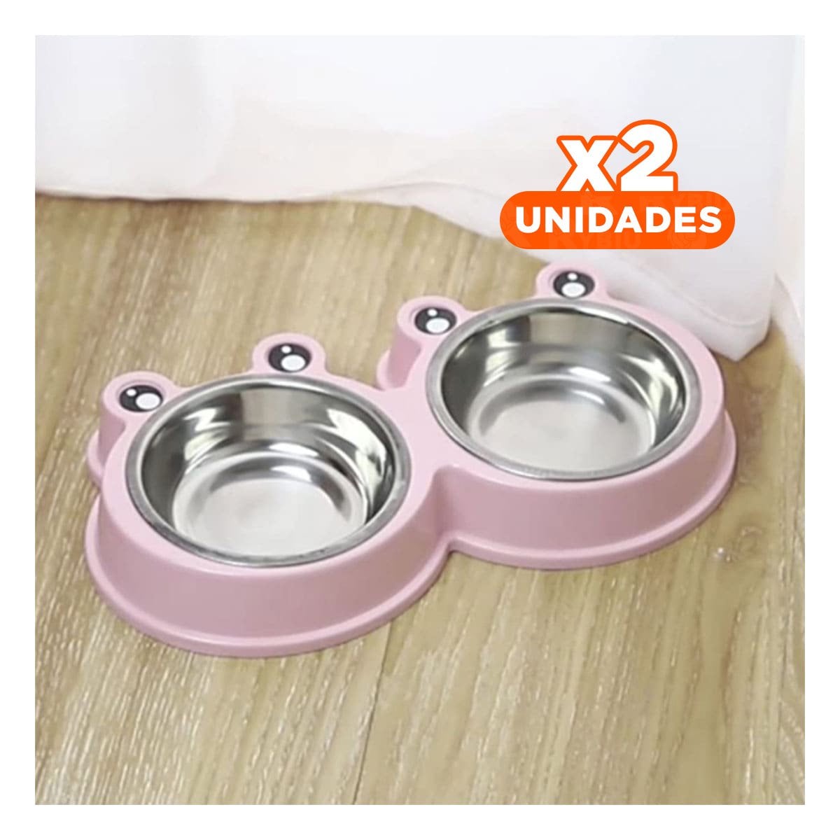 PACK2 HERRAMIENTA PRACTICA RANA ROSADO PASTEL DOBLE DESMONTABLE Y+REGALO STICKER - 1