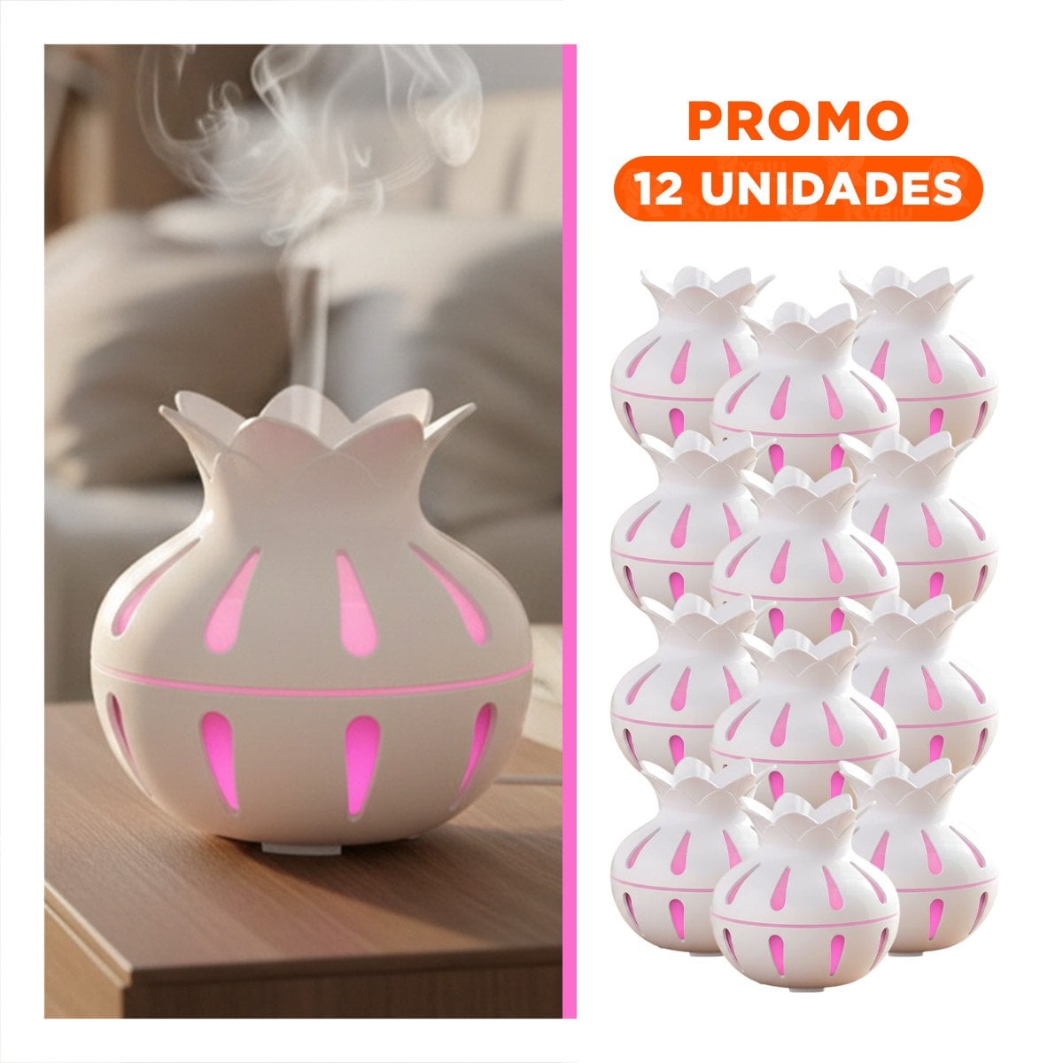PACK12 EQUIPO CON FUNCION HUMIFICADORA COLOR BLANCO 12X11CM Y+REGALO STICKER - 1