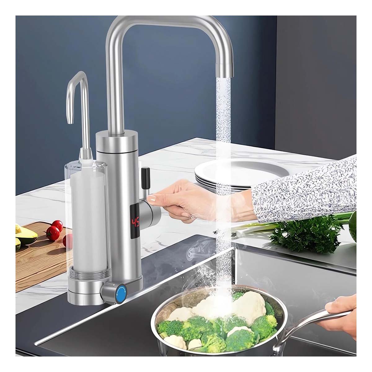PACK2 PLATAFORMA DE AGUA CON SISTEMA DOBLE Y SALIDA CALIENTE INTEGRADA - 5